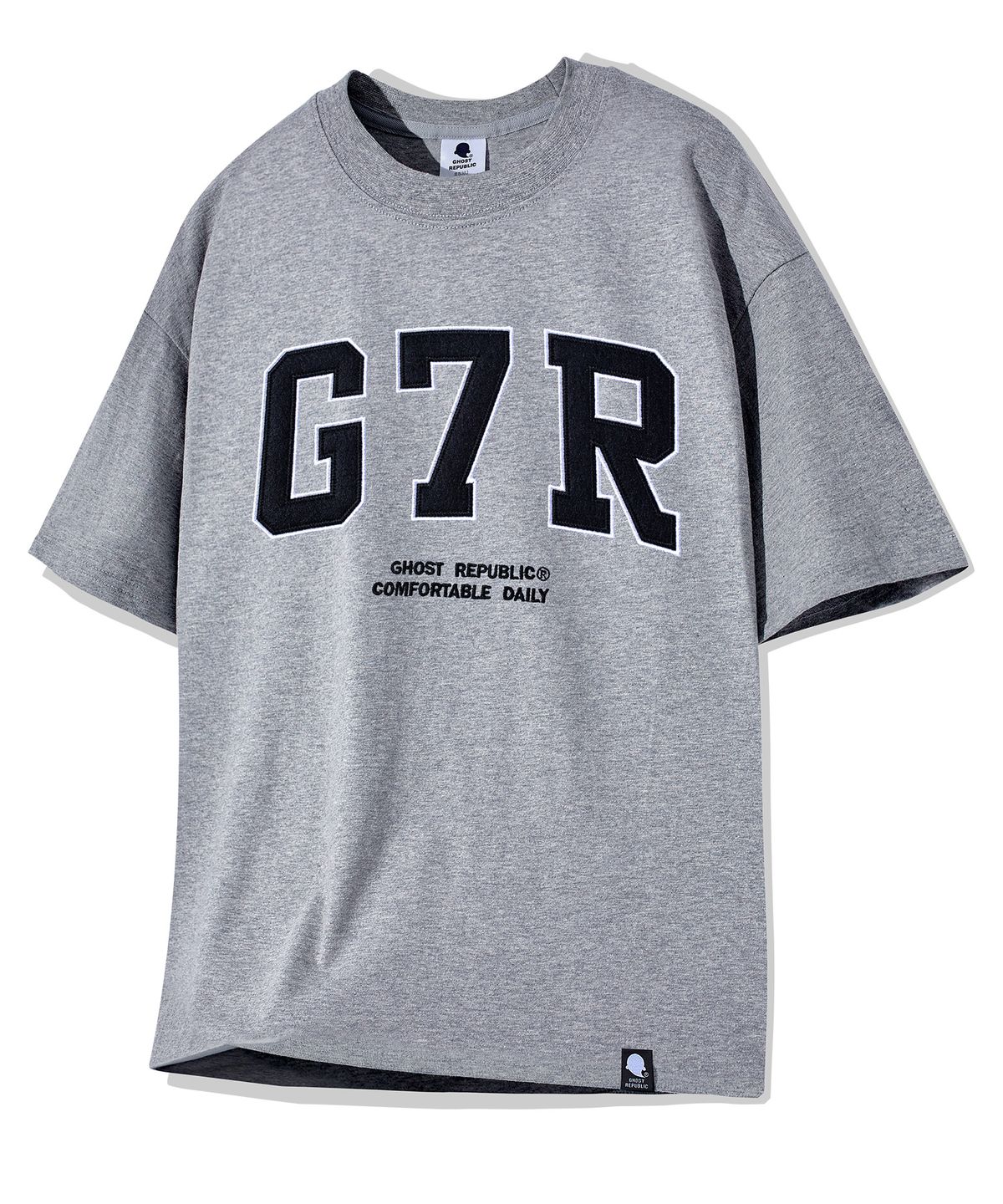 고스트리퍼블릭(GHOST REPUBLIC) G7R 아치드 오버핏 반팔티 GT-336