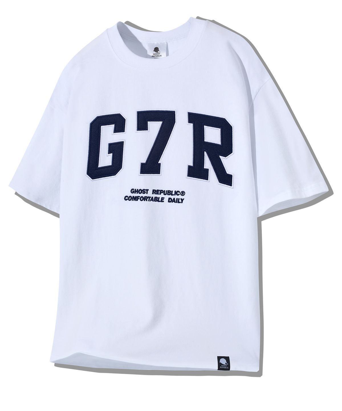 고스트리퍼블릭(GHOST REPUBLIC) G7R 아치드 오버핏 반팔티 GT-336