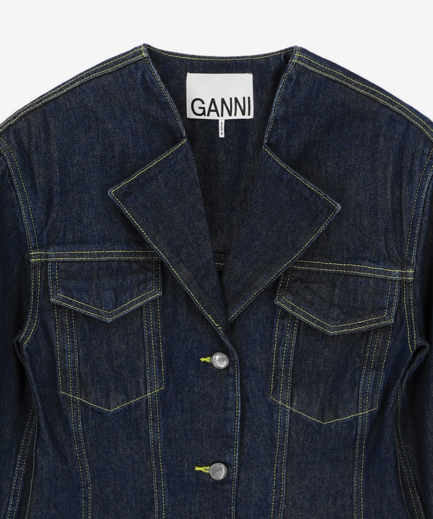 ★Ganni★ Denim Blazer Rinse J1172077 J1172077SS23 MUSINSA | GANNI Denim Blazer - rinse / J1172077