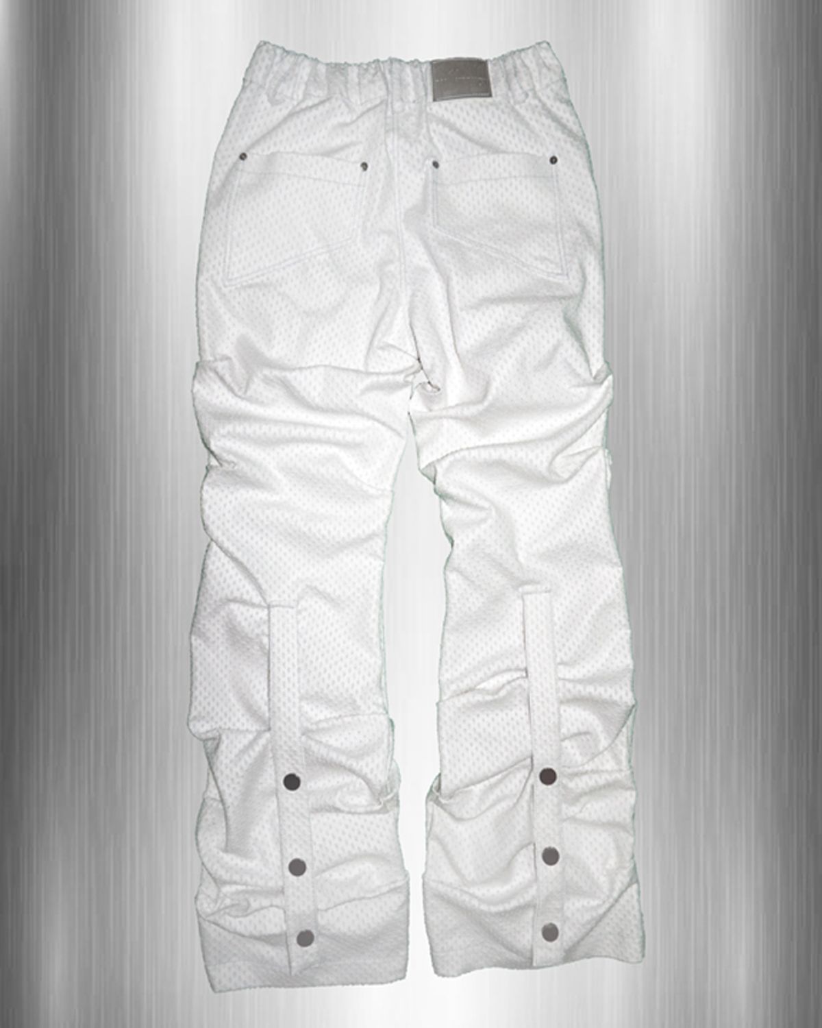 우빙(WOOVING) CRUMBLE PUNCHING DENIM PANTS (WHITE)