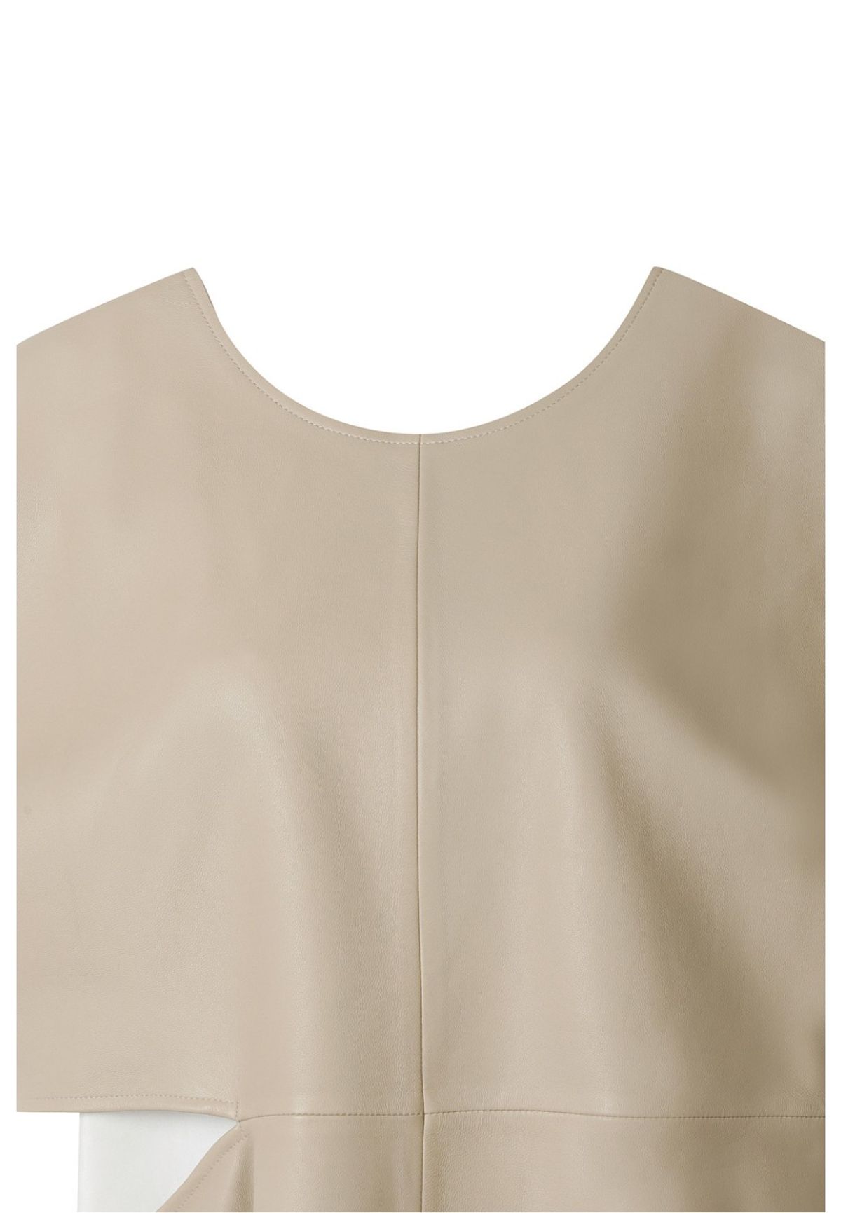 래코드(RECODE) [여성] Asymmetric Leather Top_R0SAS23002BEX