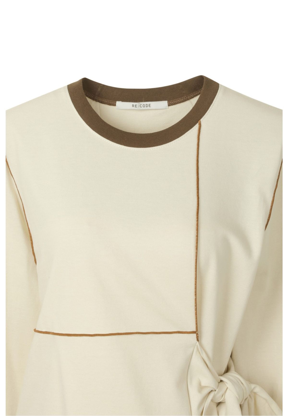 래코드(RECODE) [여성] Tied-up Detail T-shirts_RQTAS23534IVX