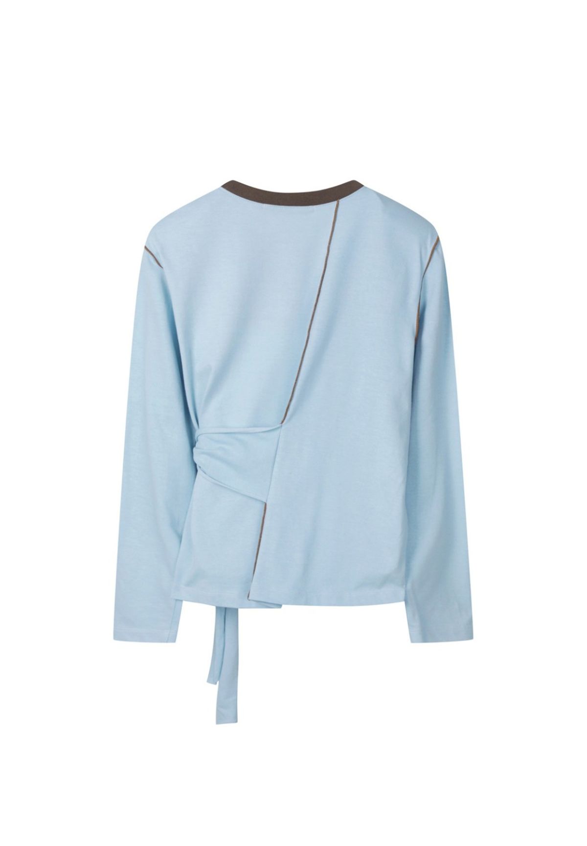 래코드(RECODE) [여성] Tied-up Detail T-shirts_RQTAS23534BUX