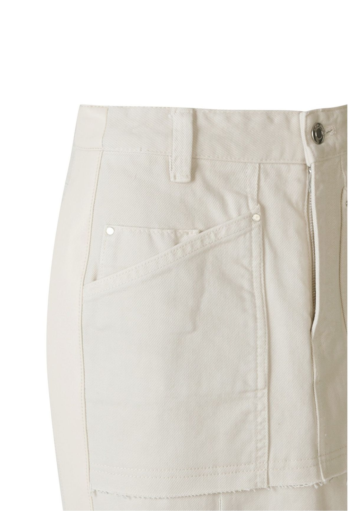 래코드(RECODE) [여성] Back Cutting Denim Long Skirt_R0KAS23004GYX