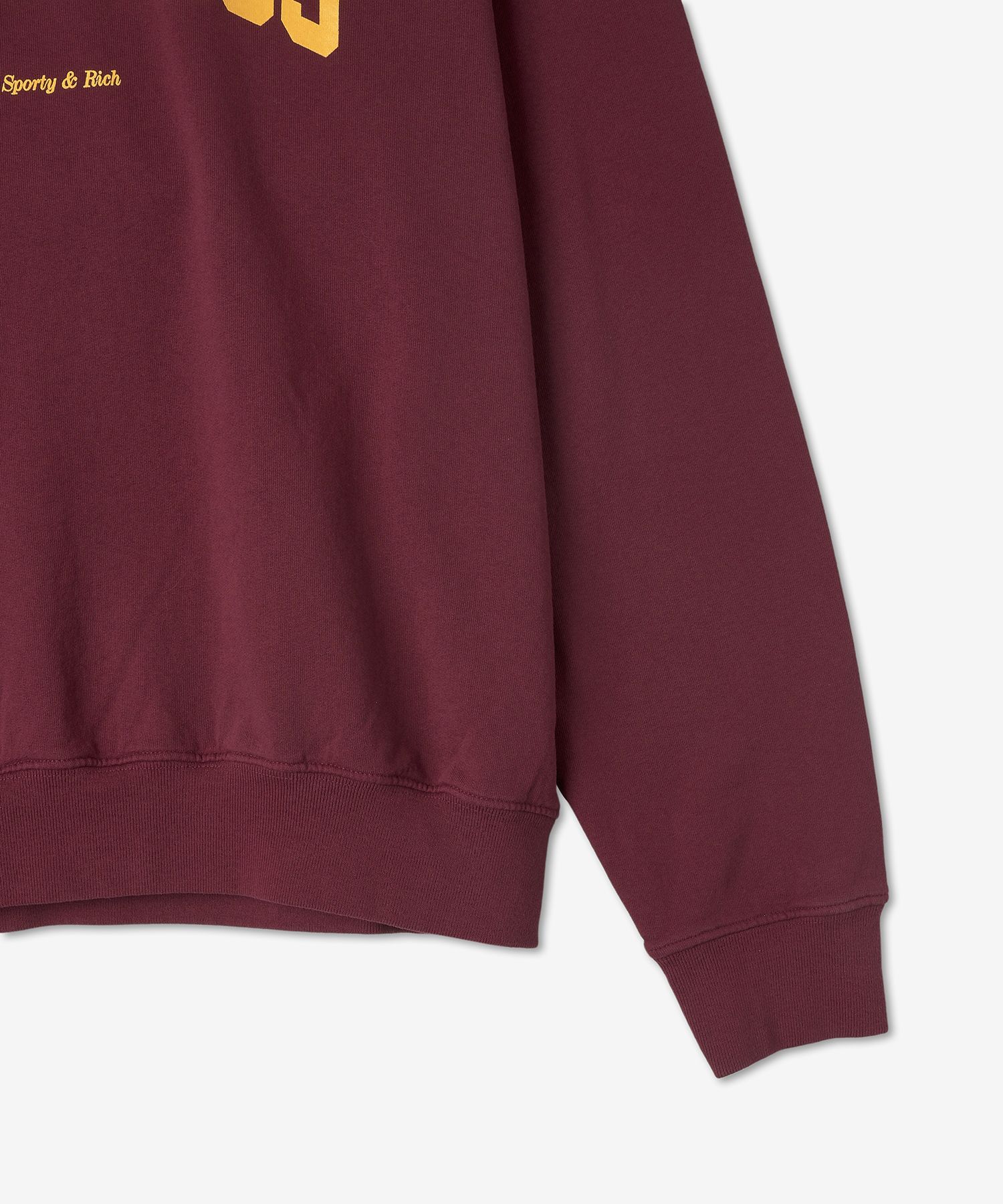 MUSINSA | SPORTY&RICH Wellness Ivy Sweatshirt - Merlot: Gold