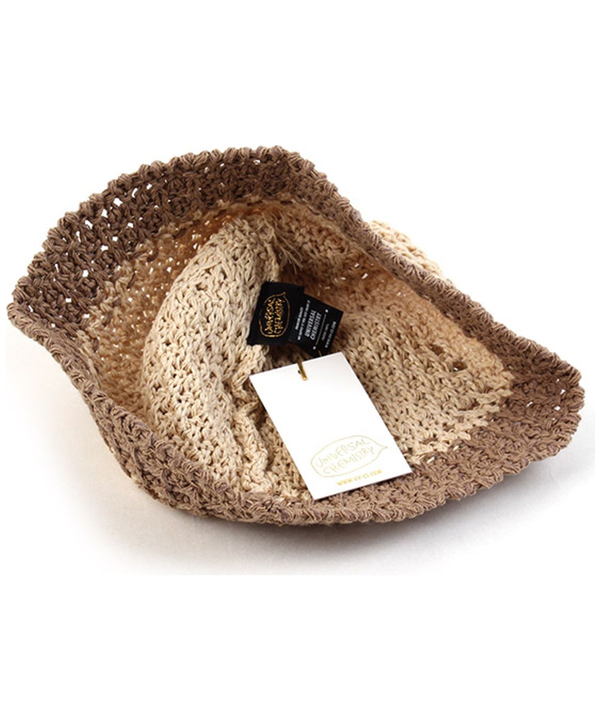 유니버셜 케미스트리(UNIVERSAL CHEMISTRY) Summer Twotone Brown Bucket Hat 여름버킷햇