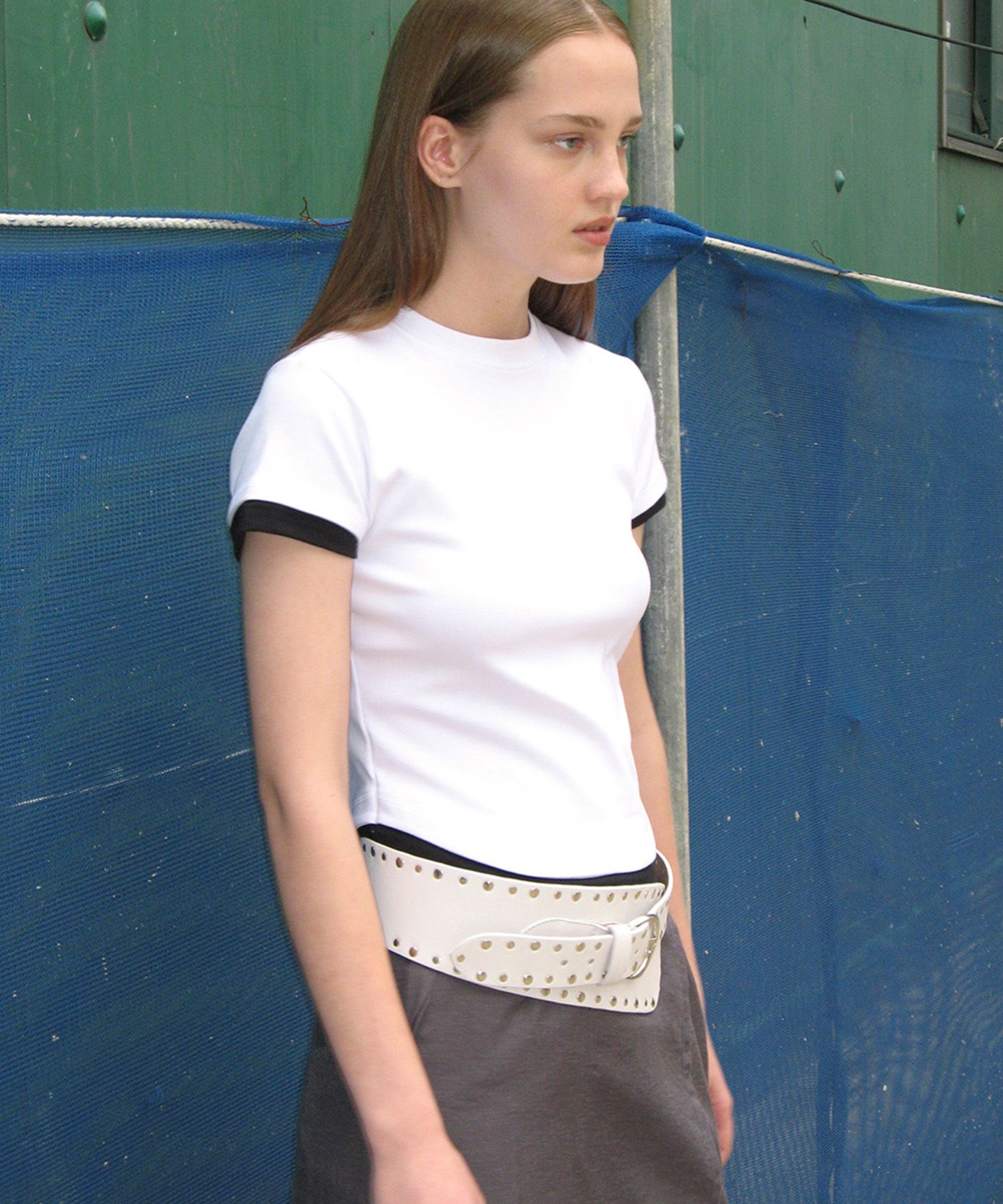 [PARTIMENTO] LAYERED SHORT SLEEVE TEE ★人気★ MUSINSA公式 | PARTIMENTO WOMEN Layered Short Sleeve Tee_White