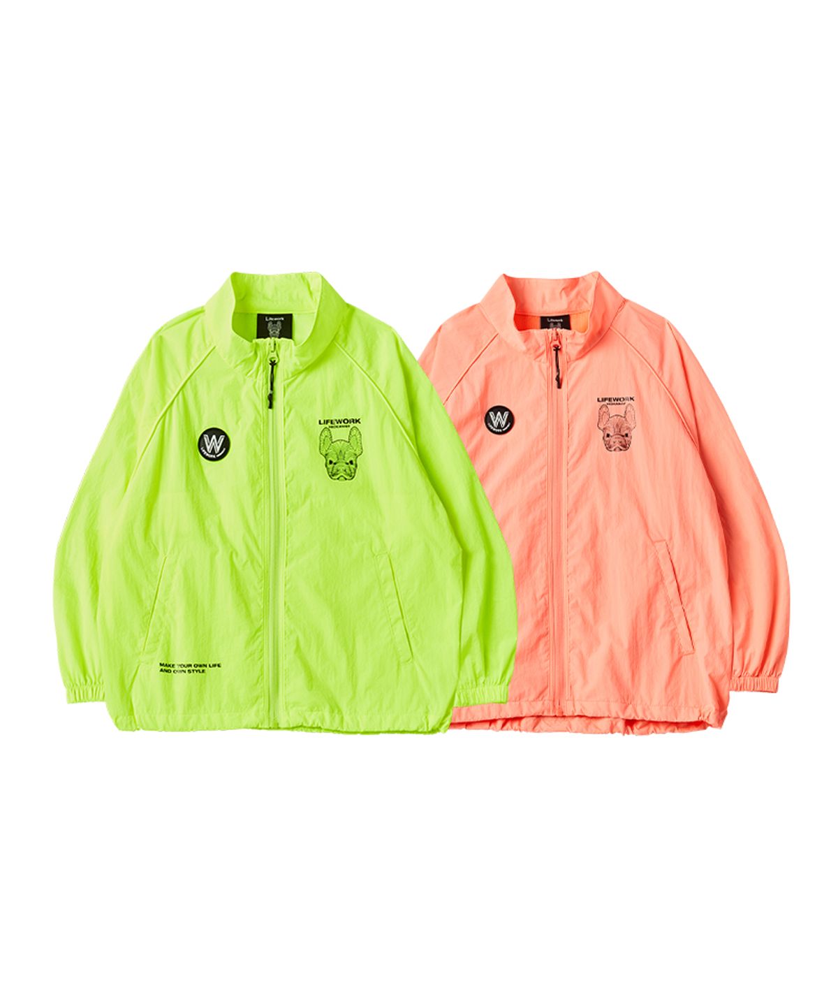 라이프워크 키즈(LIFEWORK KIDS) 키즈) 라독 네온 하이넥 자켓
