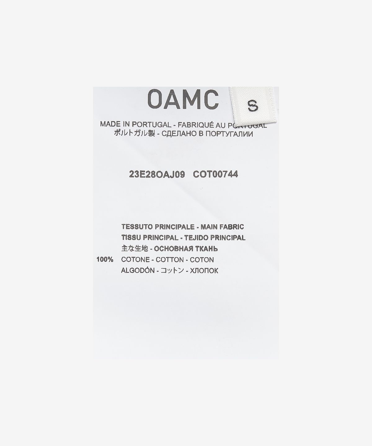 오에이엠씨(OAMC) 셀시안 반소매 티셔츠 - 폴베레 / 23E28OAJ09COT00744462