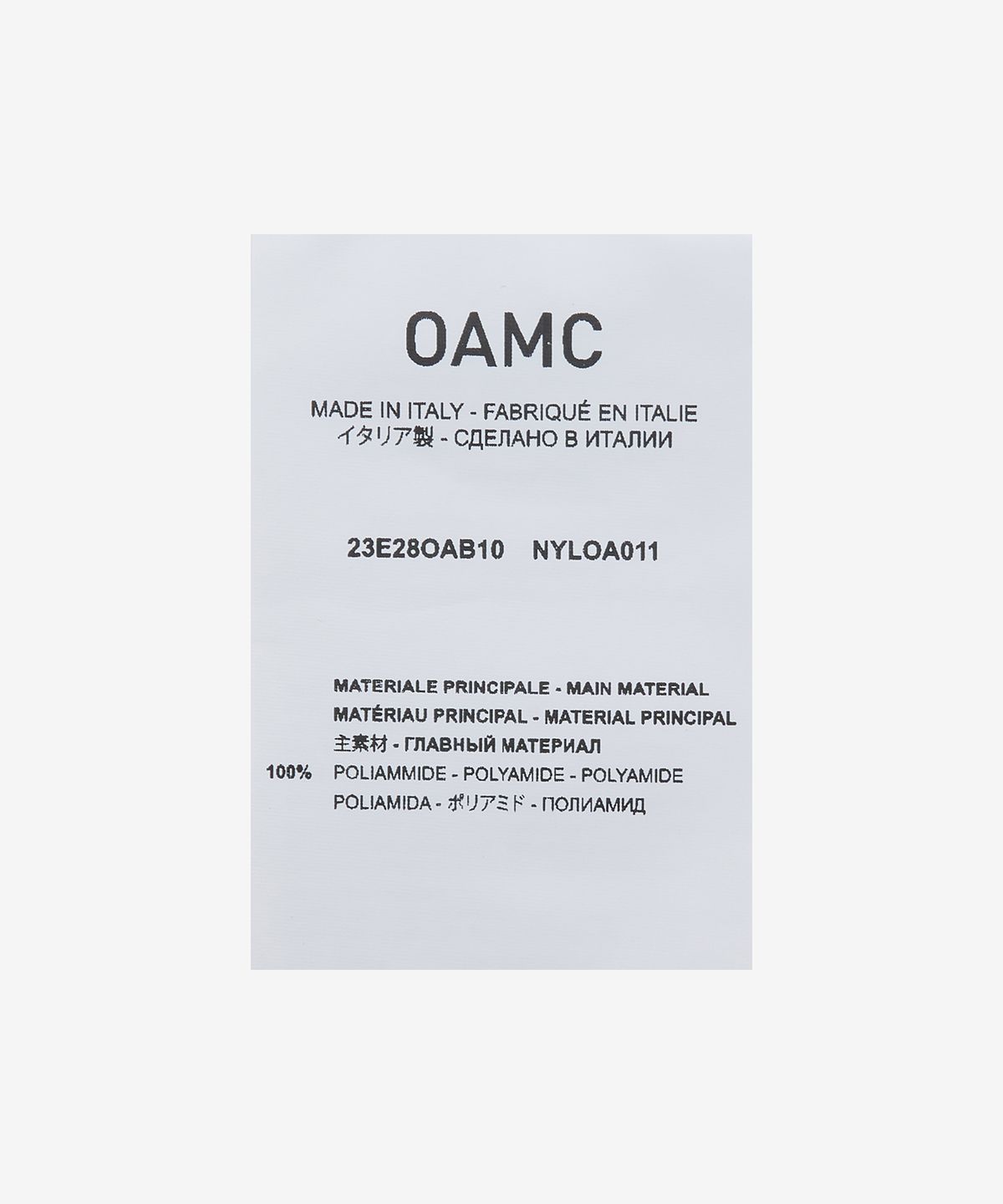 오에이엠씨(OAMC) 나일론 볼캡 - 선샤인 / 23E28OAB10NYLOA011252