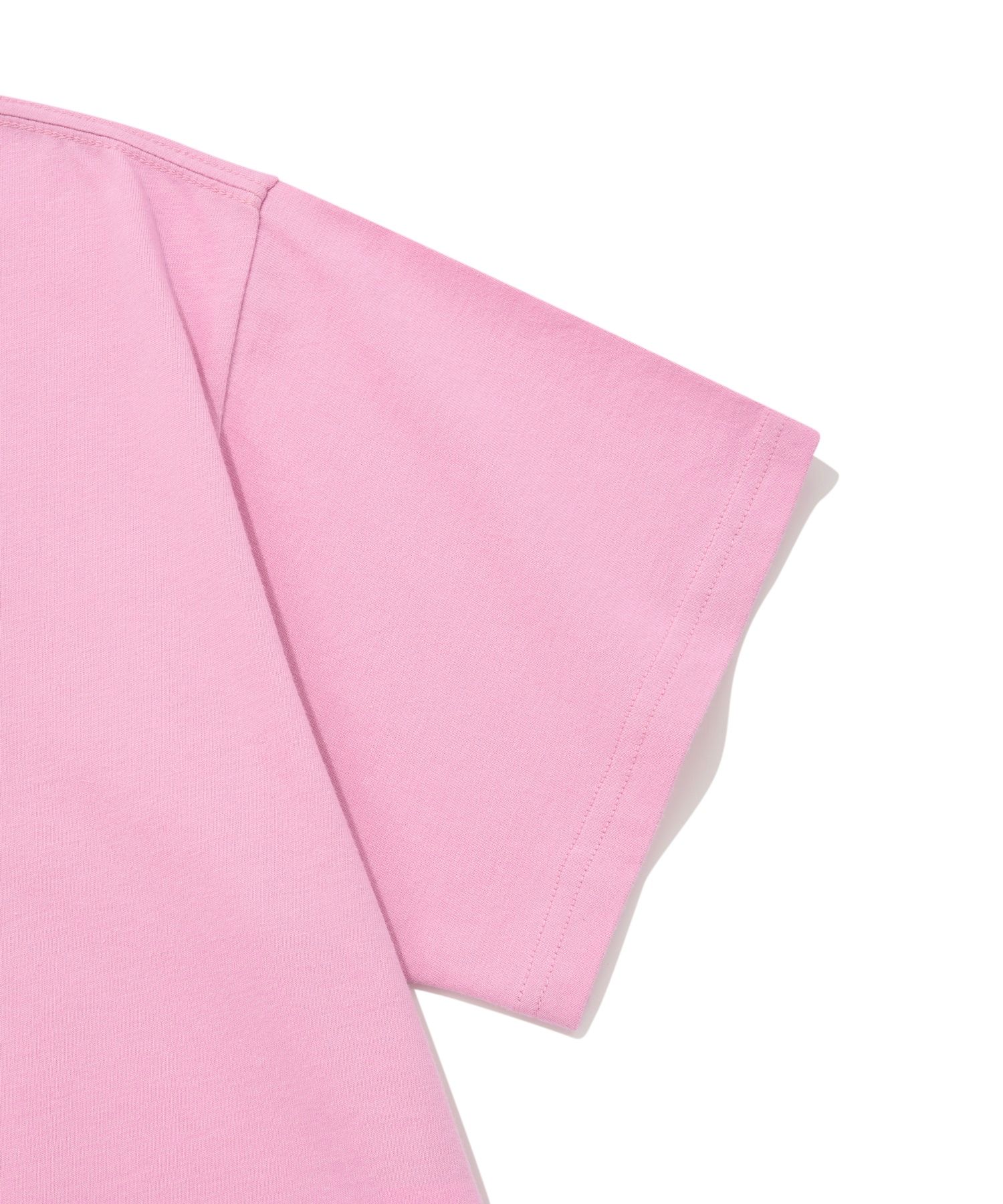 MUSINSA | COVERNAT Women Crop C Logo Over T-Shirt Pink