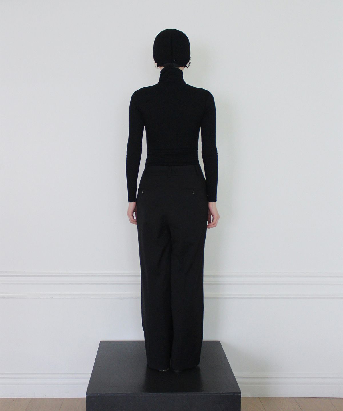 루바티(RUBATI) Classic Wide Wool Pants (BLACK)