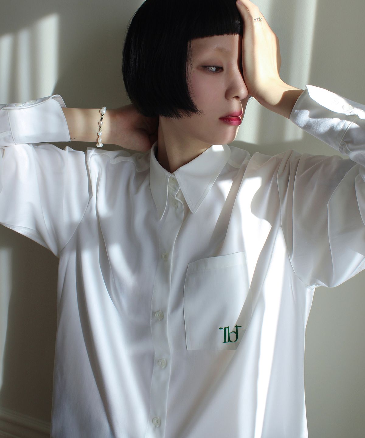 루바티(RUBATI) Rùbati Symbol Pocket Shirt (WHITE)