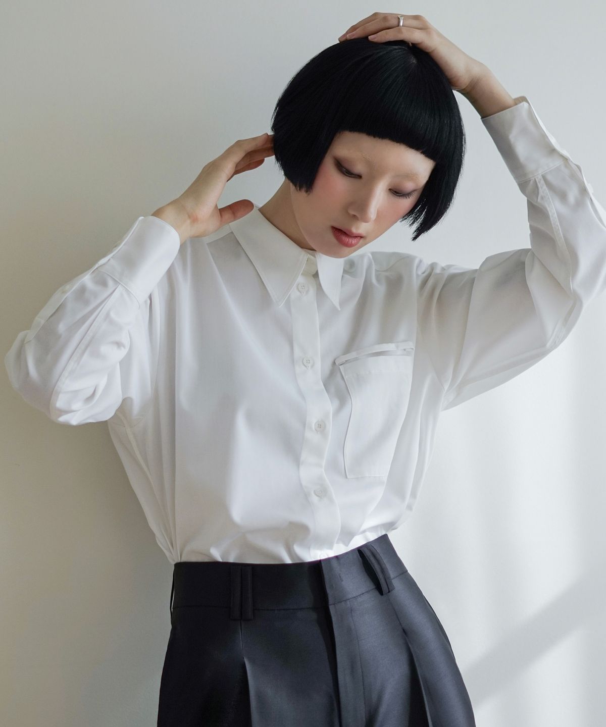 루바티(RUBATI) Signature Work Shirt (WHITE)