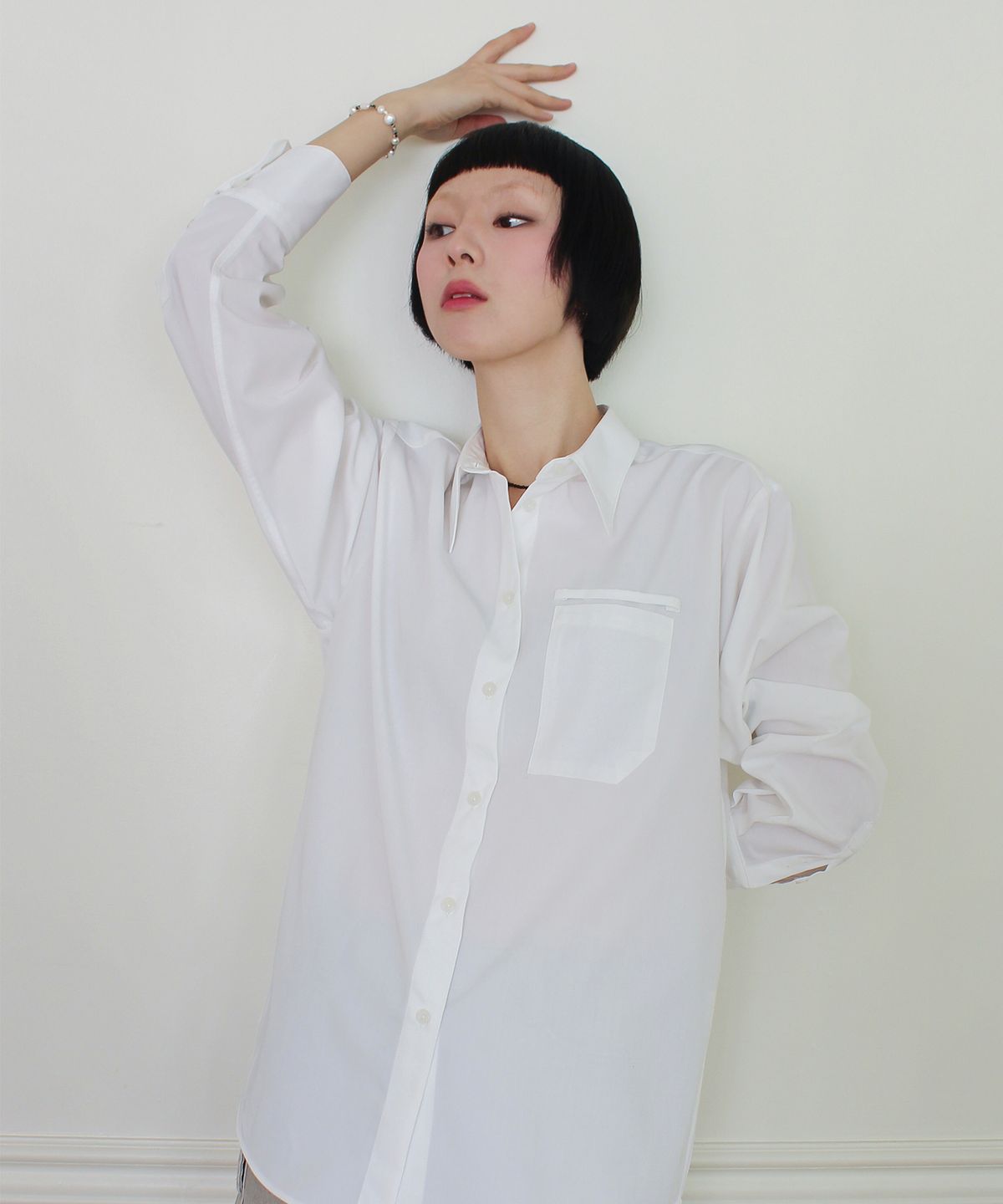 루바티(RUBATI) Signature Work Shirt (WHITE)