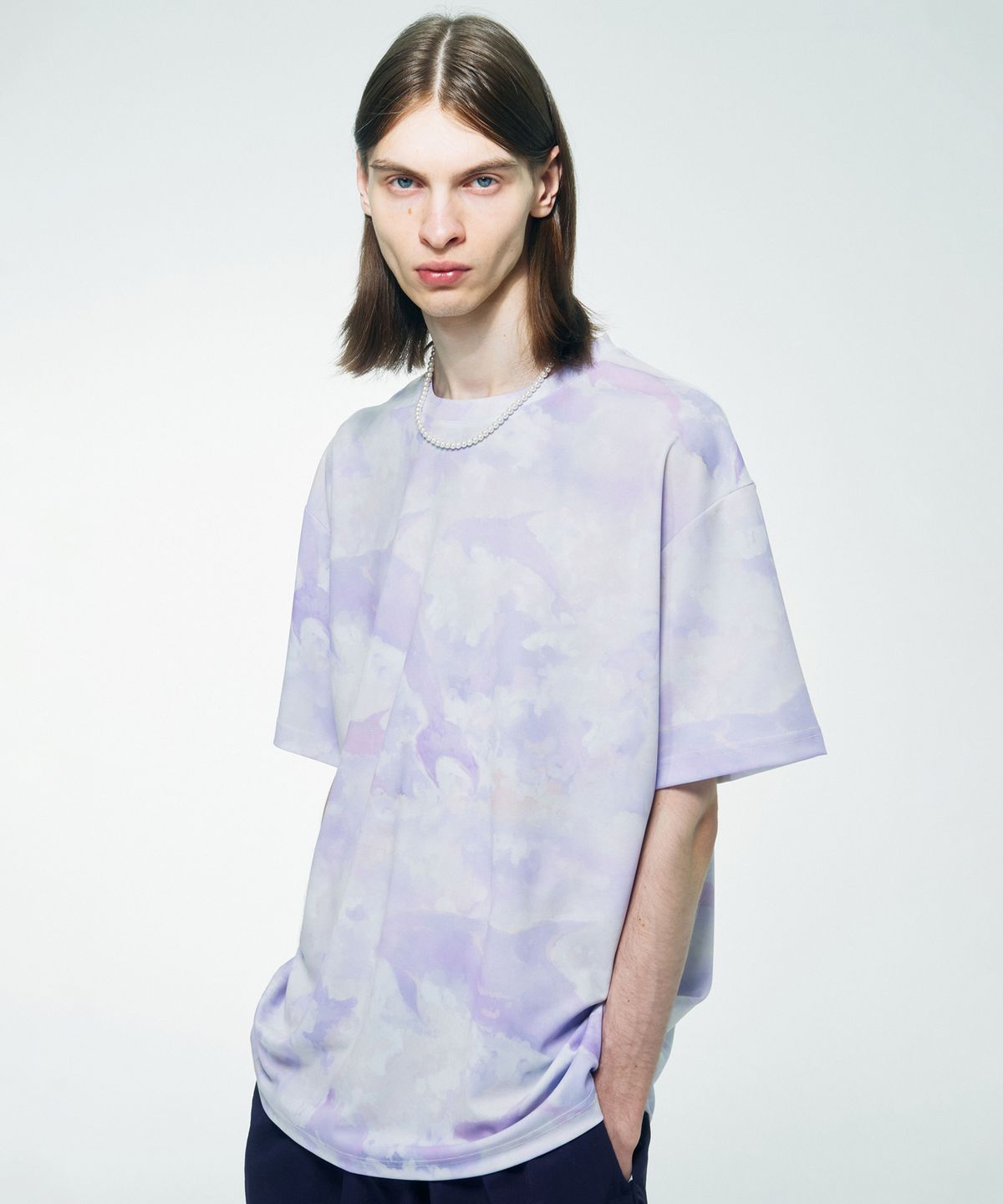 스컬프터(SCULPTOR) Cloudy Ocean Tee Pink Cloud