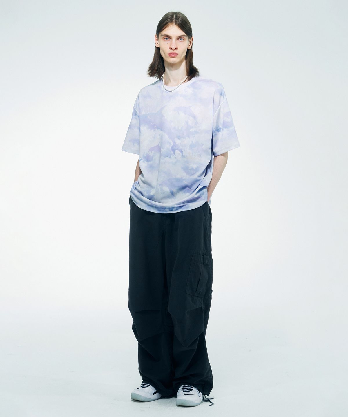 스컬프터(SCULPTOR) Cloudy Ocean Tee Blue Cloud