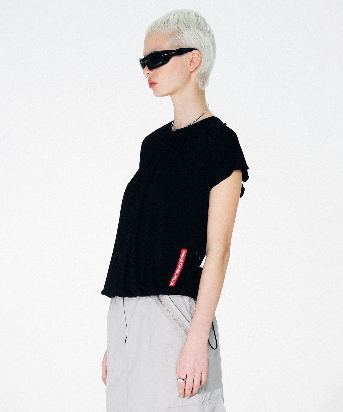 스컬프터(SCULPTOR) Pumkin Shrring Top Black