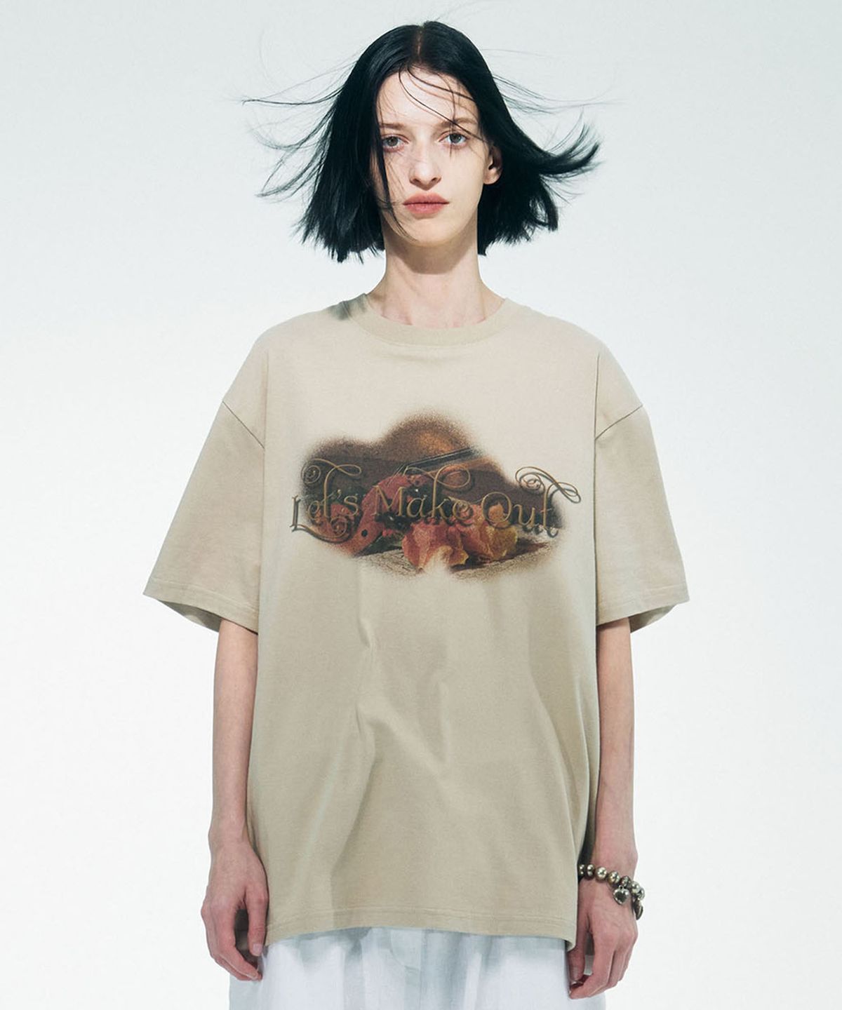 스컬프터(SCULPTOR) Love Energy Tee Beige