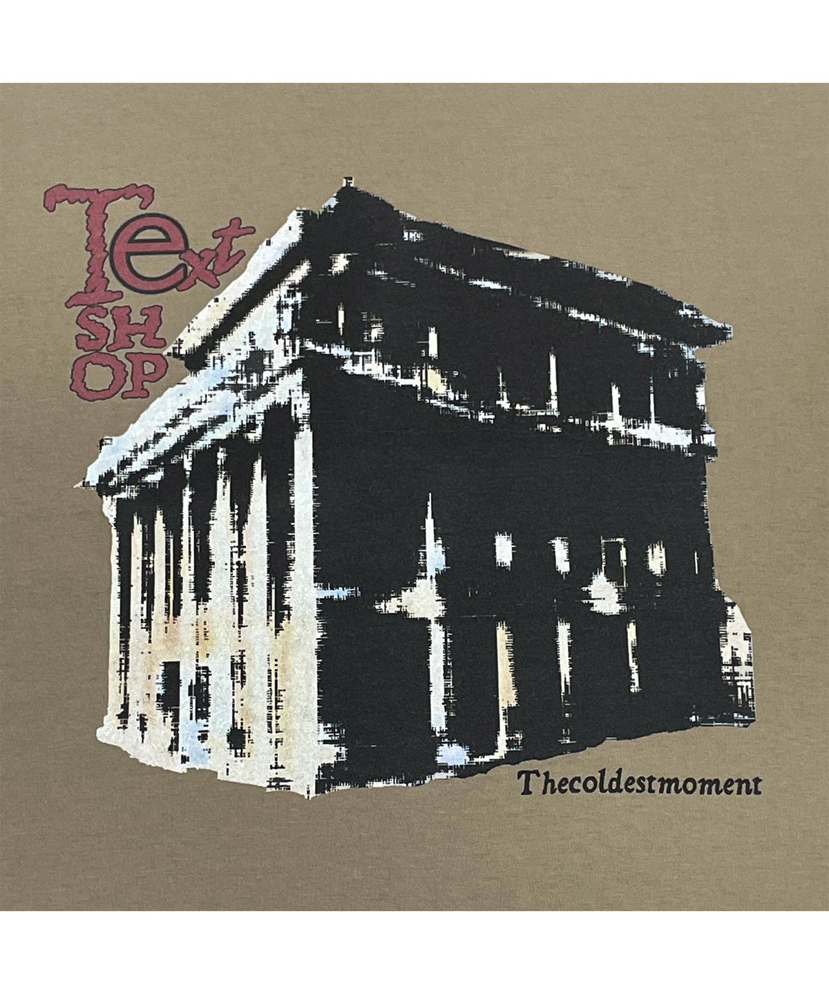 더콜디스트모먼트(THE COLDEST MOMENT) TCM text shop T (beige)