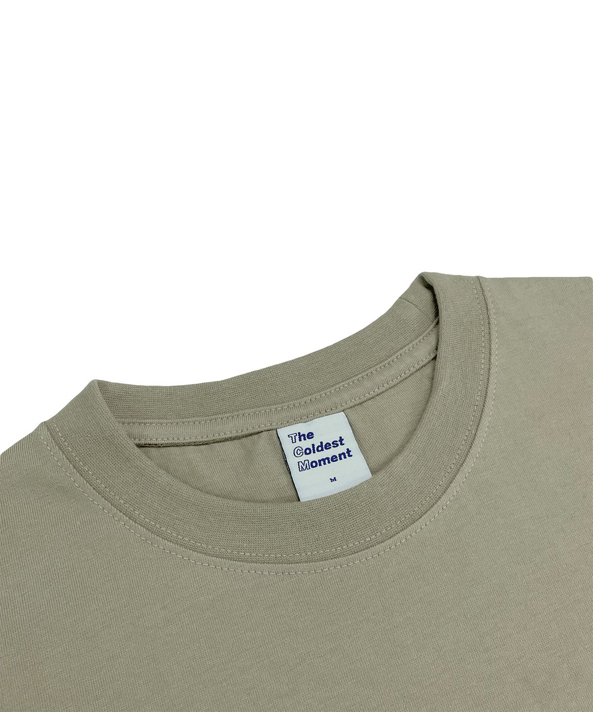 더콜디스트모먼트(THE COLDEST MOMENT) TCM text shop T (beige)