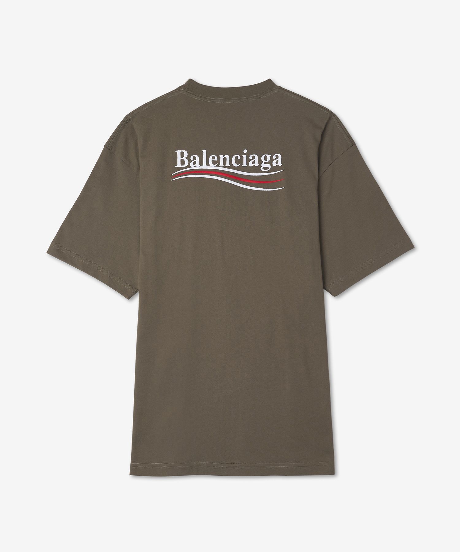 ★BALENCIAGA★ Campaign Large Fit T-Shirt Khaki 641655TKVJ12 MUSINSA | BALENCIAGA Campaign Large Fit T-shirt - Khaki