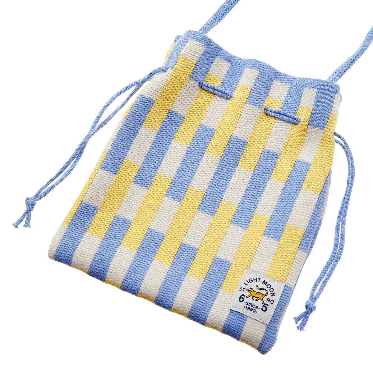 엘엠알(LMR) MULIT STRIPE KNIT POUCH BAG