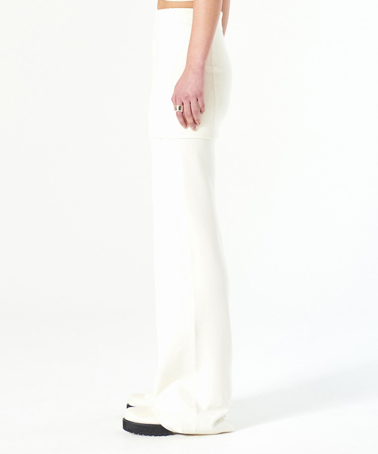 ★ DIAGONAL★ STRETCHY SKIRT PANTS ivory DA231PT12IV MUSINSA | DIAGONAL STRETCHY SKIRT PANTS (ivory)