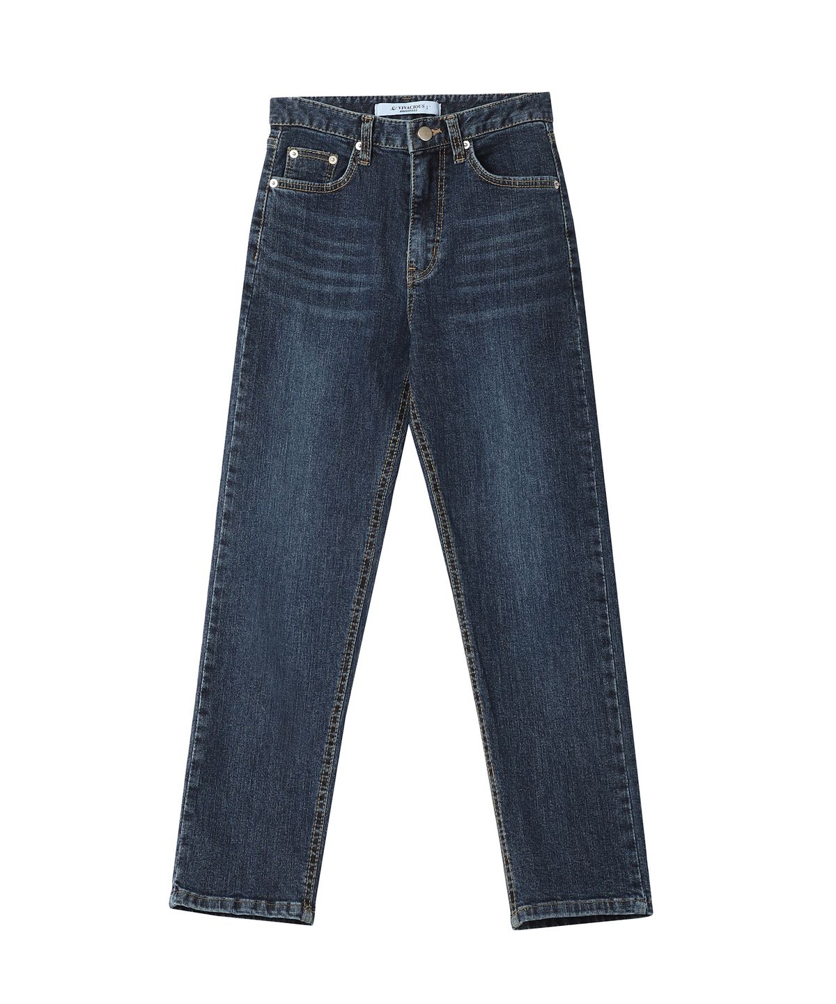 어반드레스(AVANDRESS) Straight Span Denim Pants - 2COL