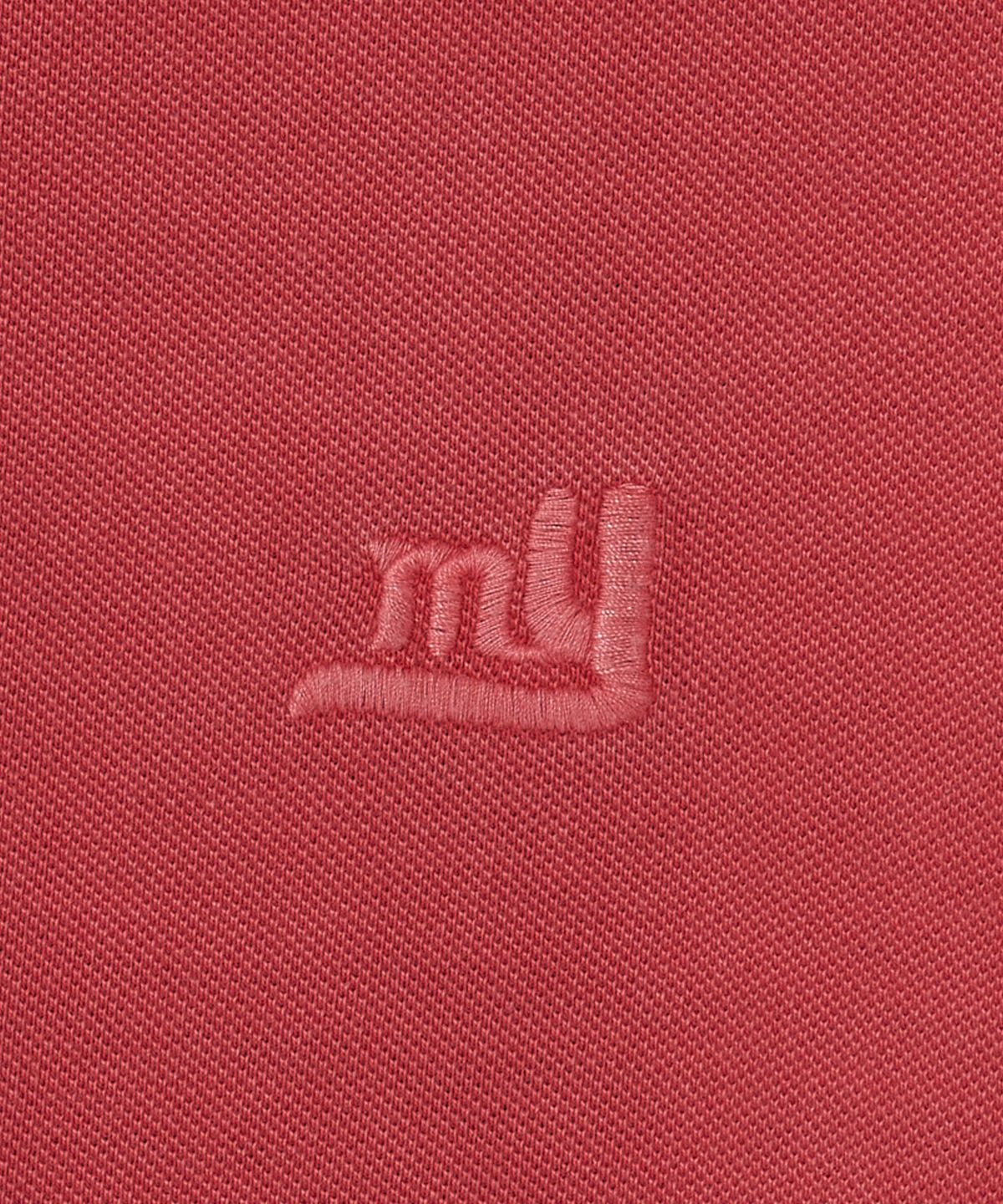 마욜(MAYOL) 피그먼트 폴로 반소매 티셔츠_레드