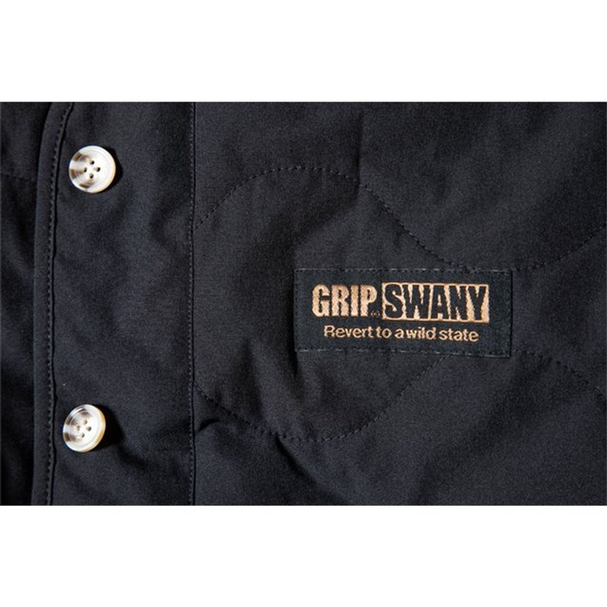 그립스와니(GRIPSWANY) 여성 퀼트 자켓 / 블랙