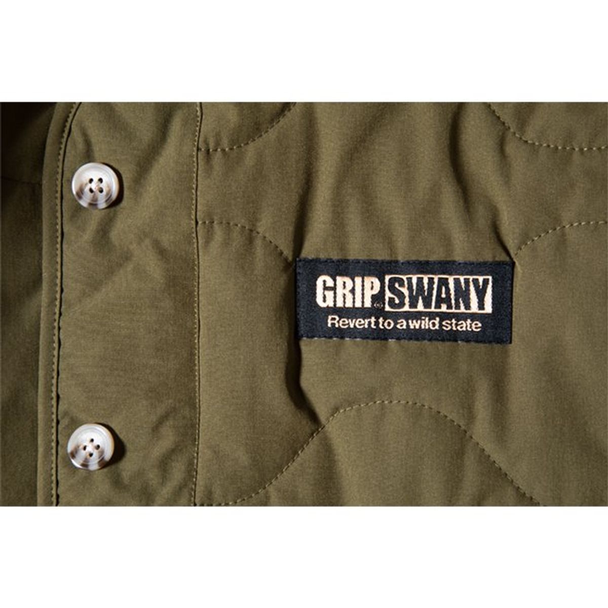 그립스와니(GRIPSWANY) 여성 퀼트 자켓 / 올리브