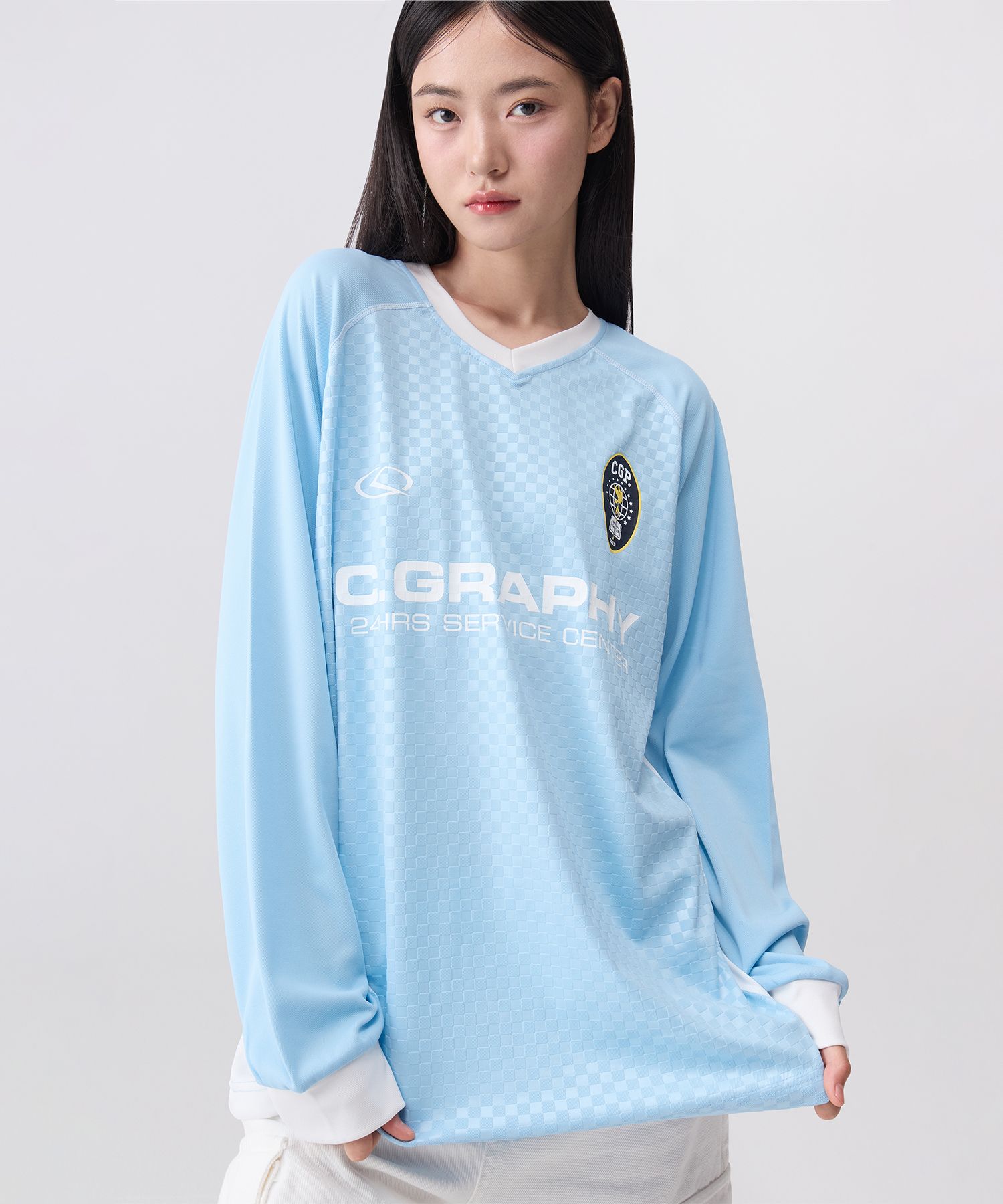 ☆CODEGRAPHY☆SPORTY L JERSEY LONG SLEEVE MUSINSA | Codegraphy (Women) Sporty Metal Jersey Long