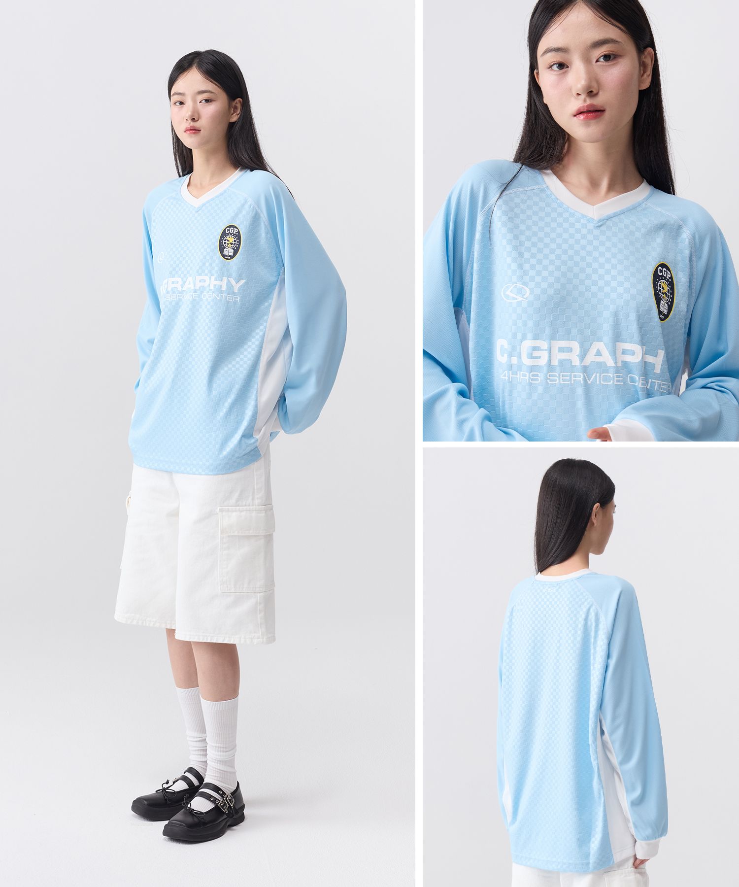 ☆CODEGRAPHY☆SPORTY L JERSEY LONG SLEEVE MUSINSA | Codegraphy (Women) Sporty Metal Jersey Long