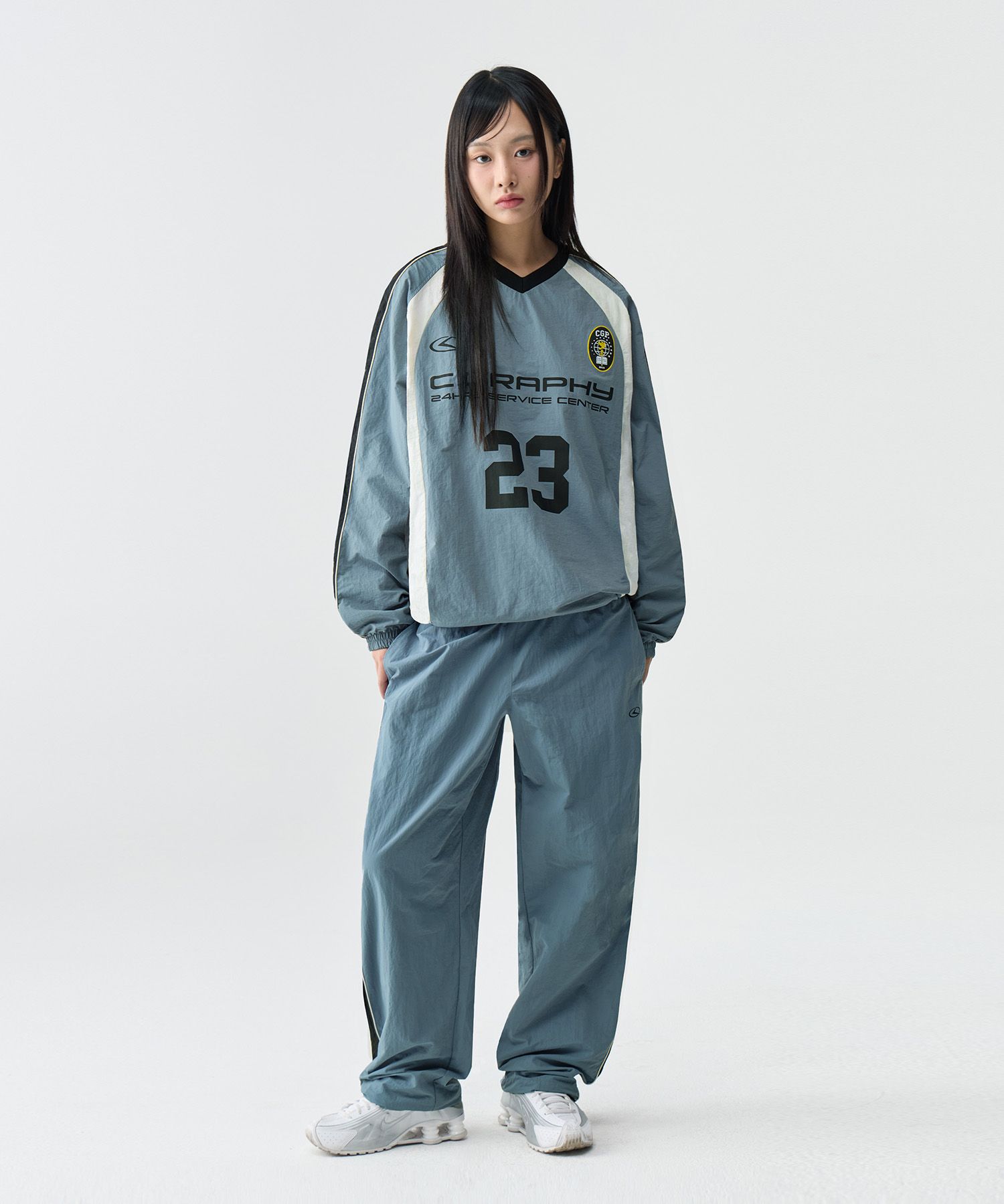 ★codegraphy★ COOL Synthetic Fiber Color Block Sports Short MUSINSA | Codegraphy Synthetic fiber color sports crew