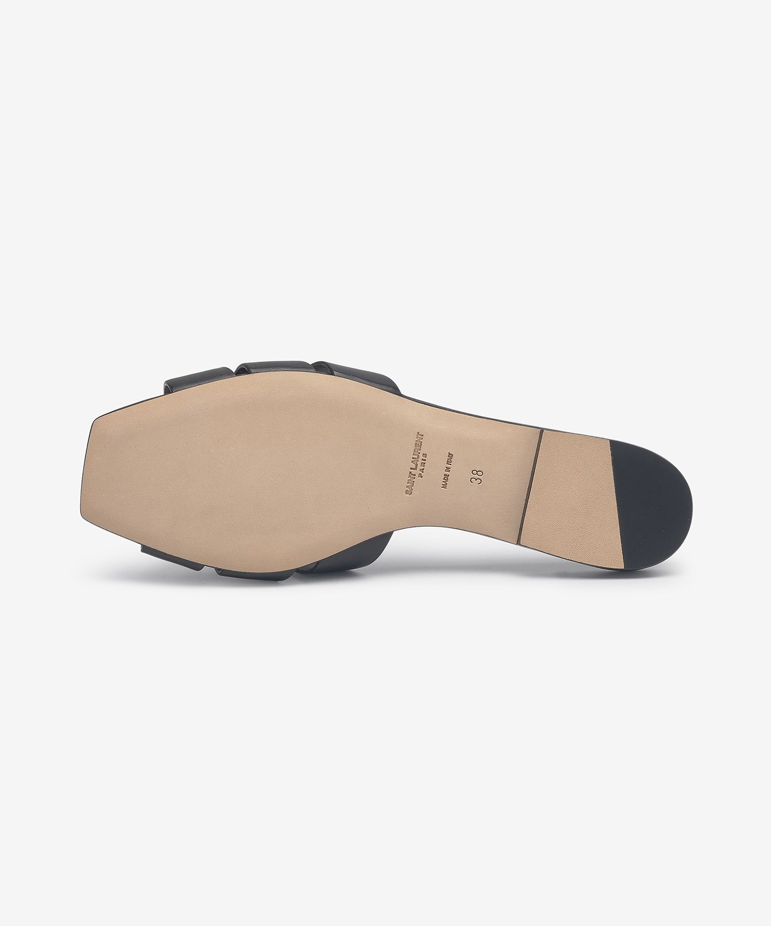 MUSINSA | SAINT LAURENT Tribute Flat Mule - Black