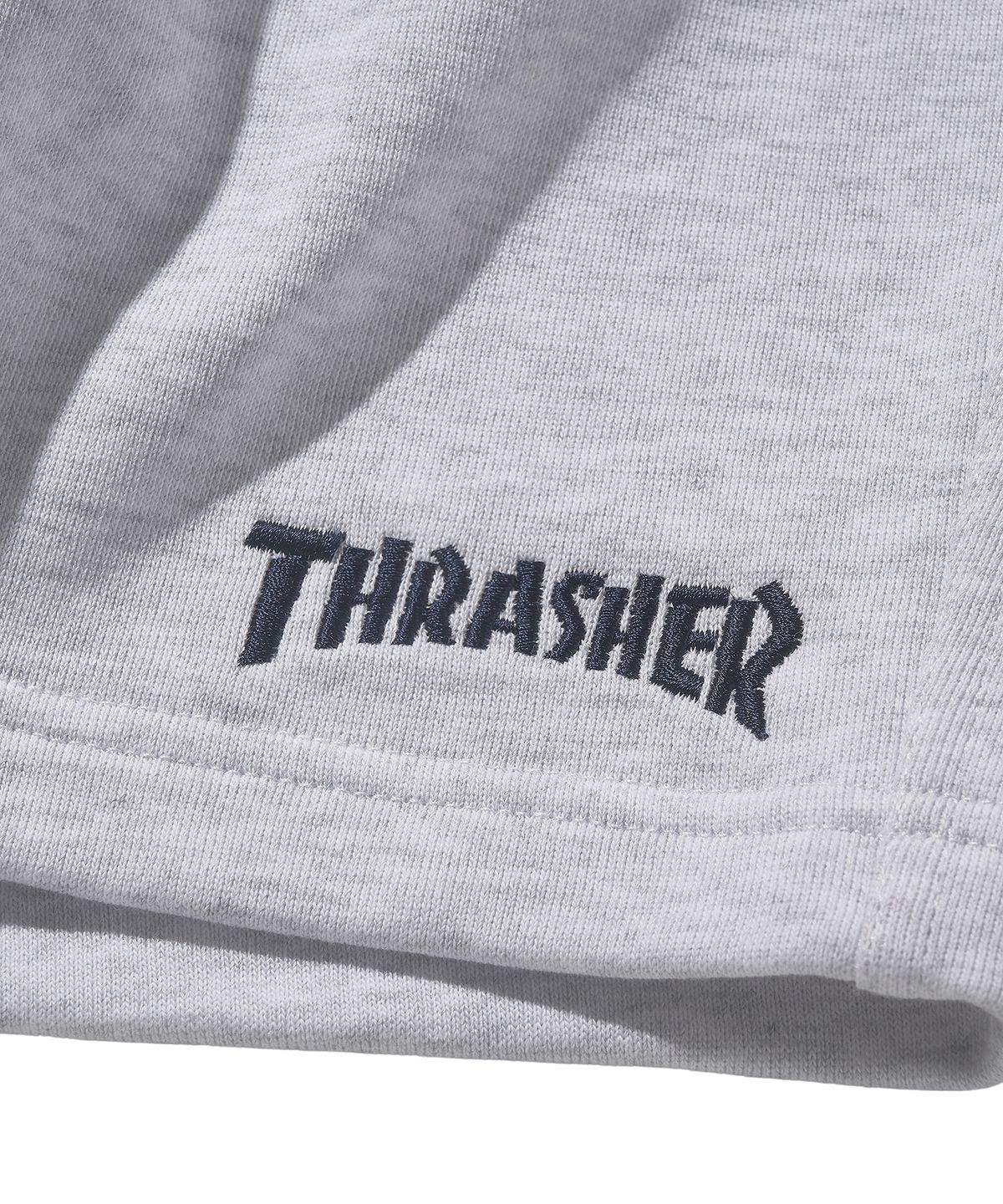 트레셔(THRASHER) 매거진 스웻 쇼츠 화이트 멜란지