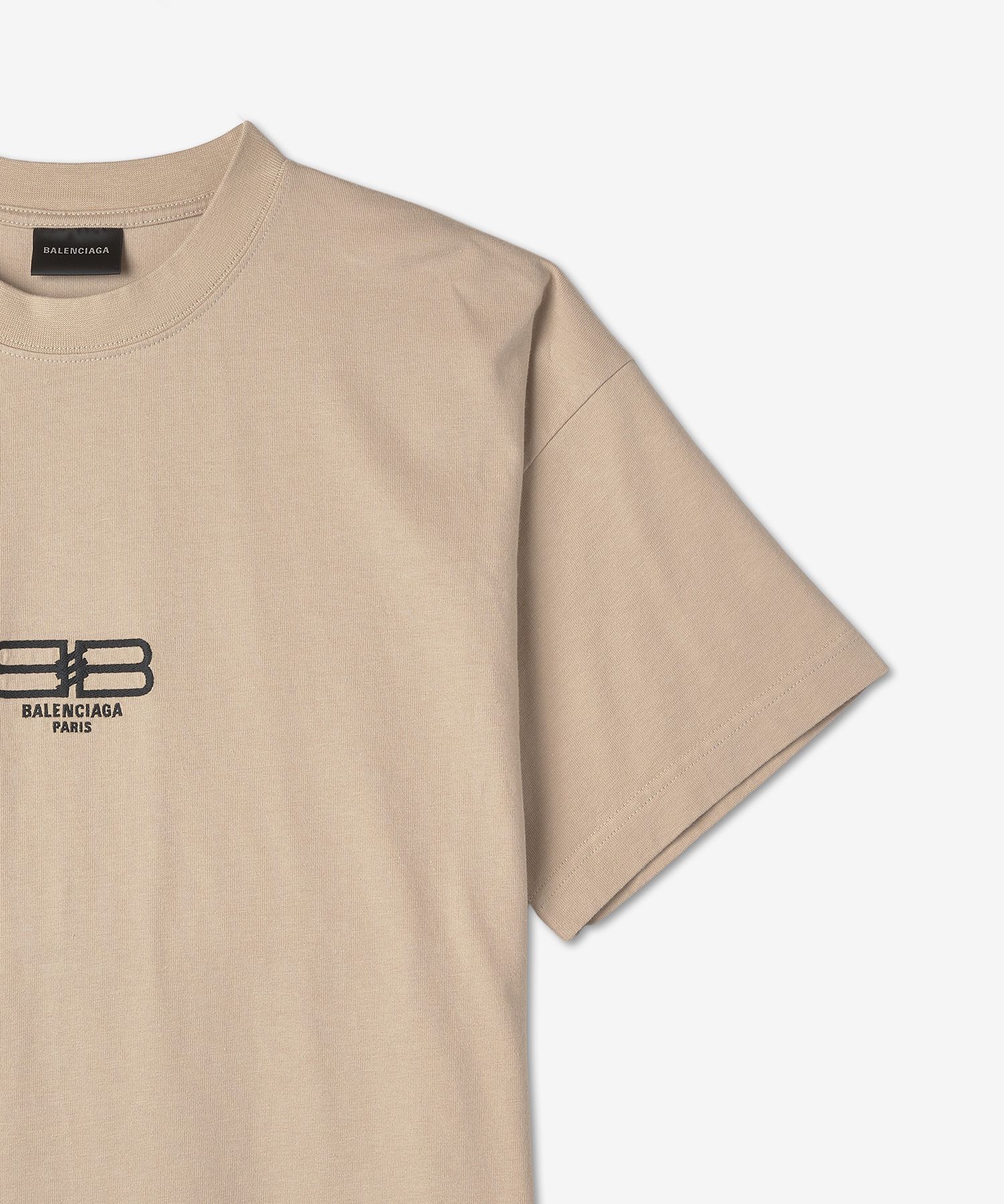 ■BALENCIAGA■ BB Paris Icon T-Shirt Beige 612965TMVG79364 6 MUSINSA | BALENCIAGA BB Paris Icon T-Shirt - Beige