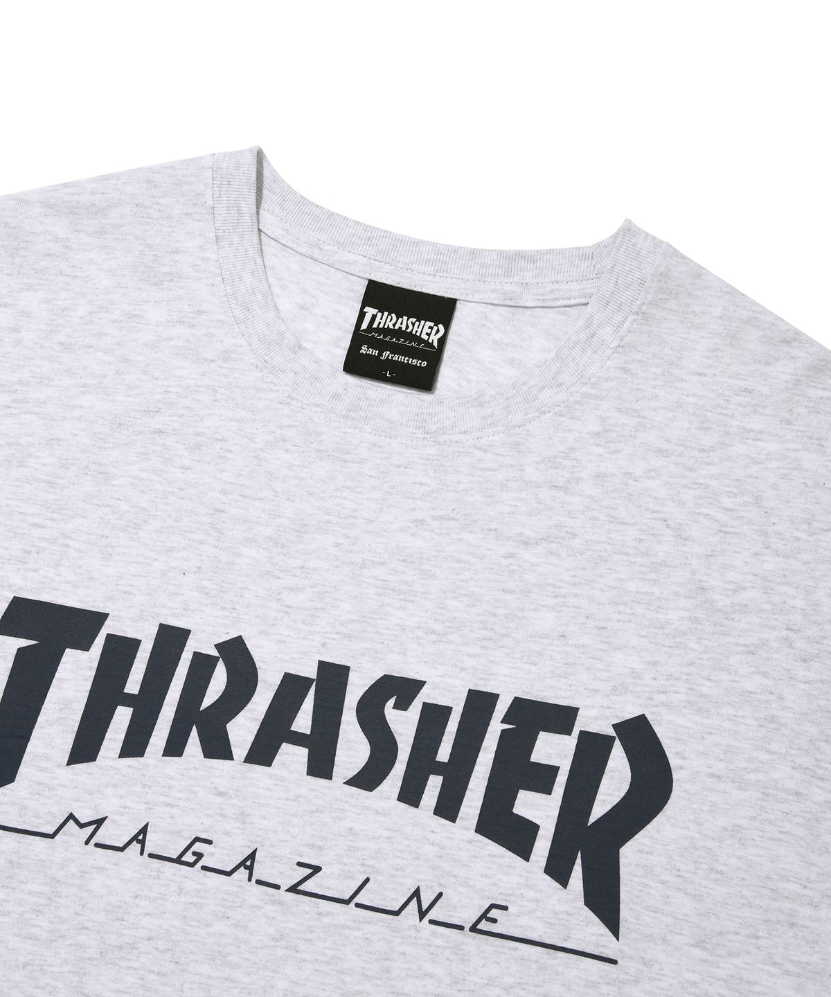 트레셔(THRASHER) 매거진 반팔 티셔츠 화이트 멜란지