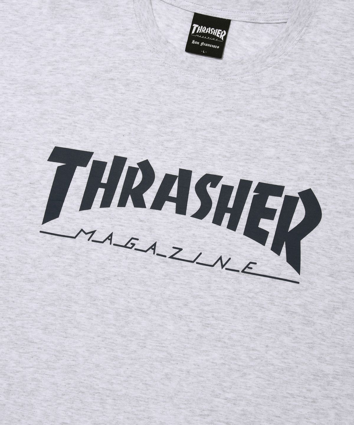 트레셔(THRASHER) 매거진 반팔 티셔츠 화이트 멜란지