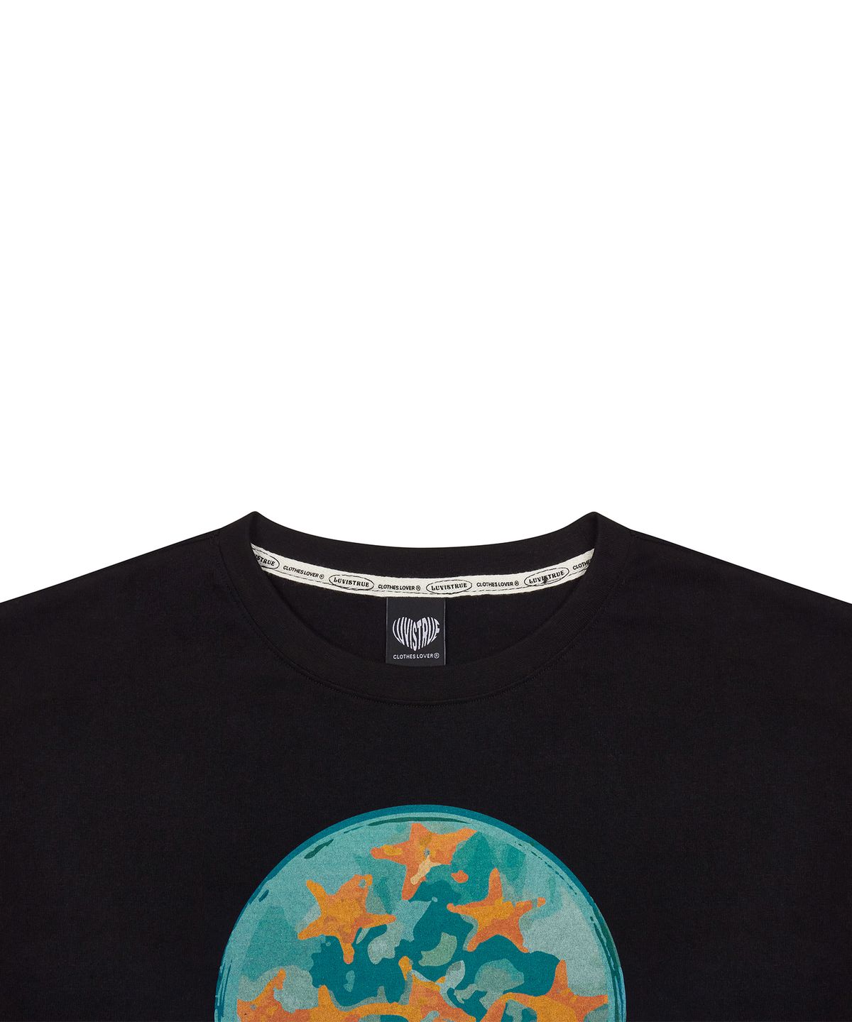 러브이즈트루(LUVISTRUE) VS SEA BEADS TEE(BLACK)