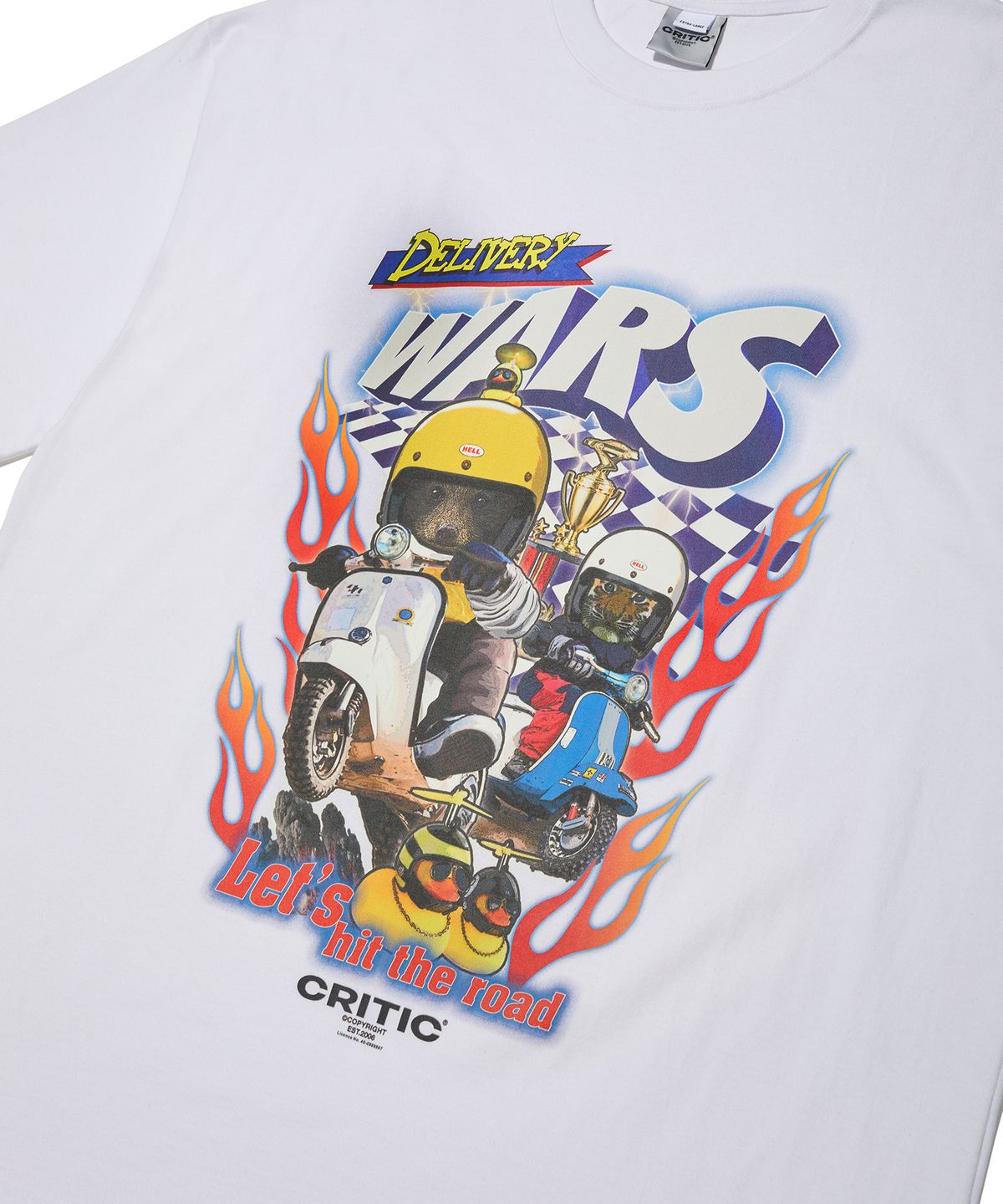 크리틱(CRITIC) DELIVERY WARS T-SHIRTS WHITE