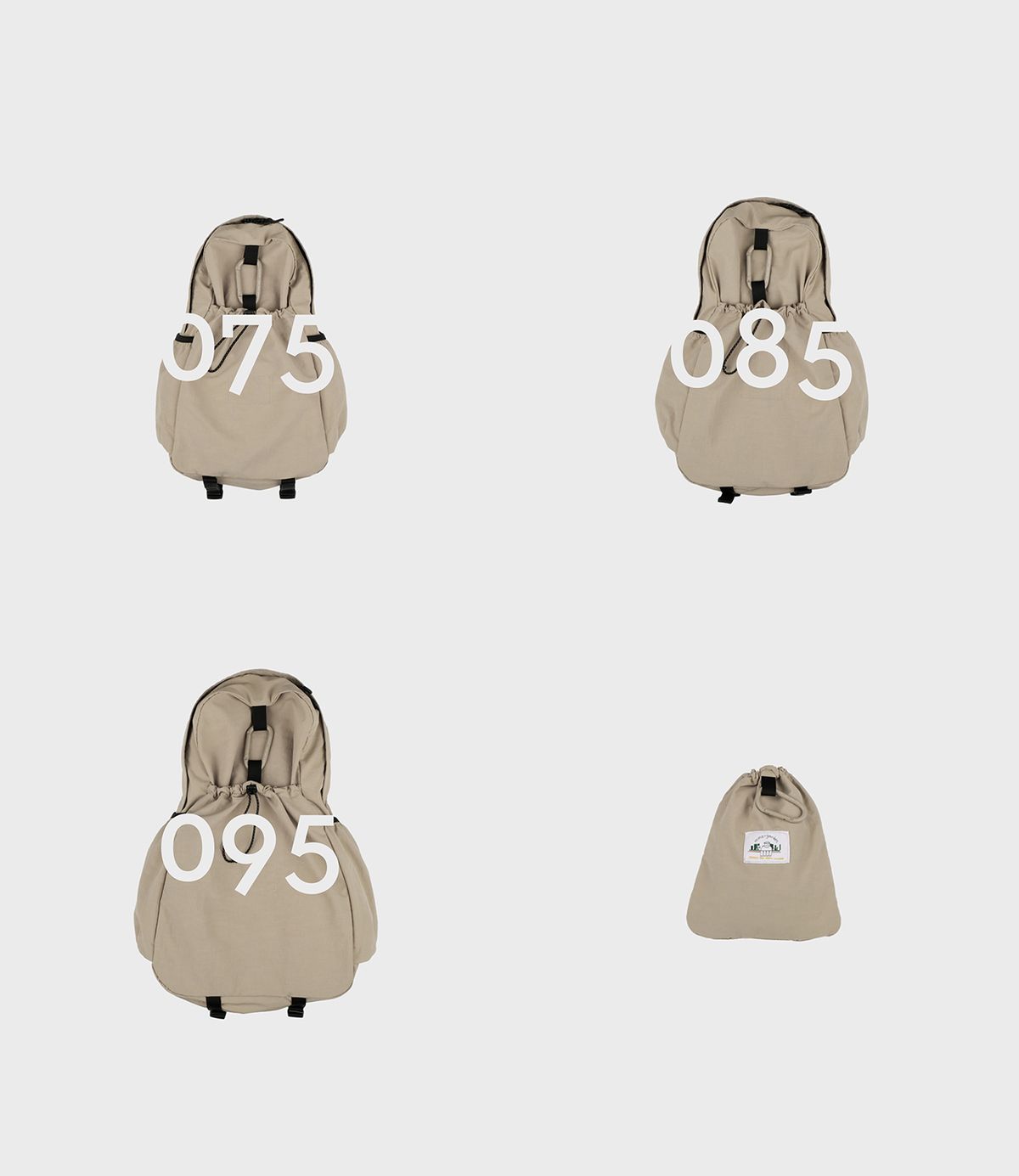 에메모가든(MMOGARDEN) mmo backpack nylon slub / beige