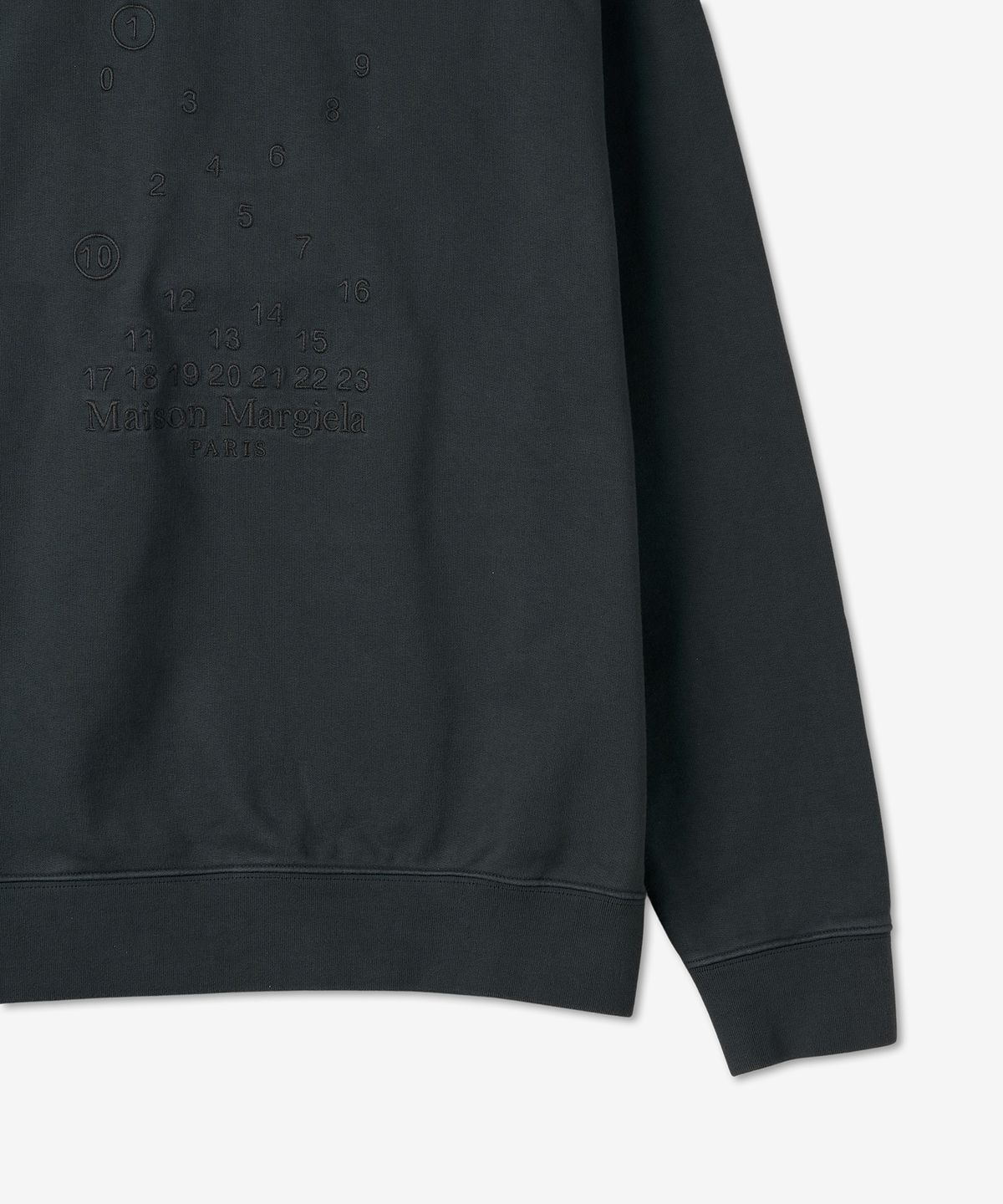 메종 마르지엘라(MAISON MARGIELA) 뉴메릭 로고 맨투맨 - 차콜 / S50GU0208S25520861