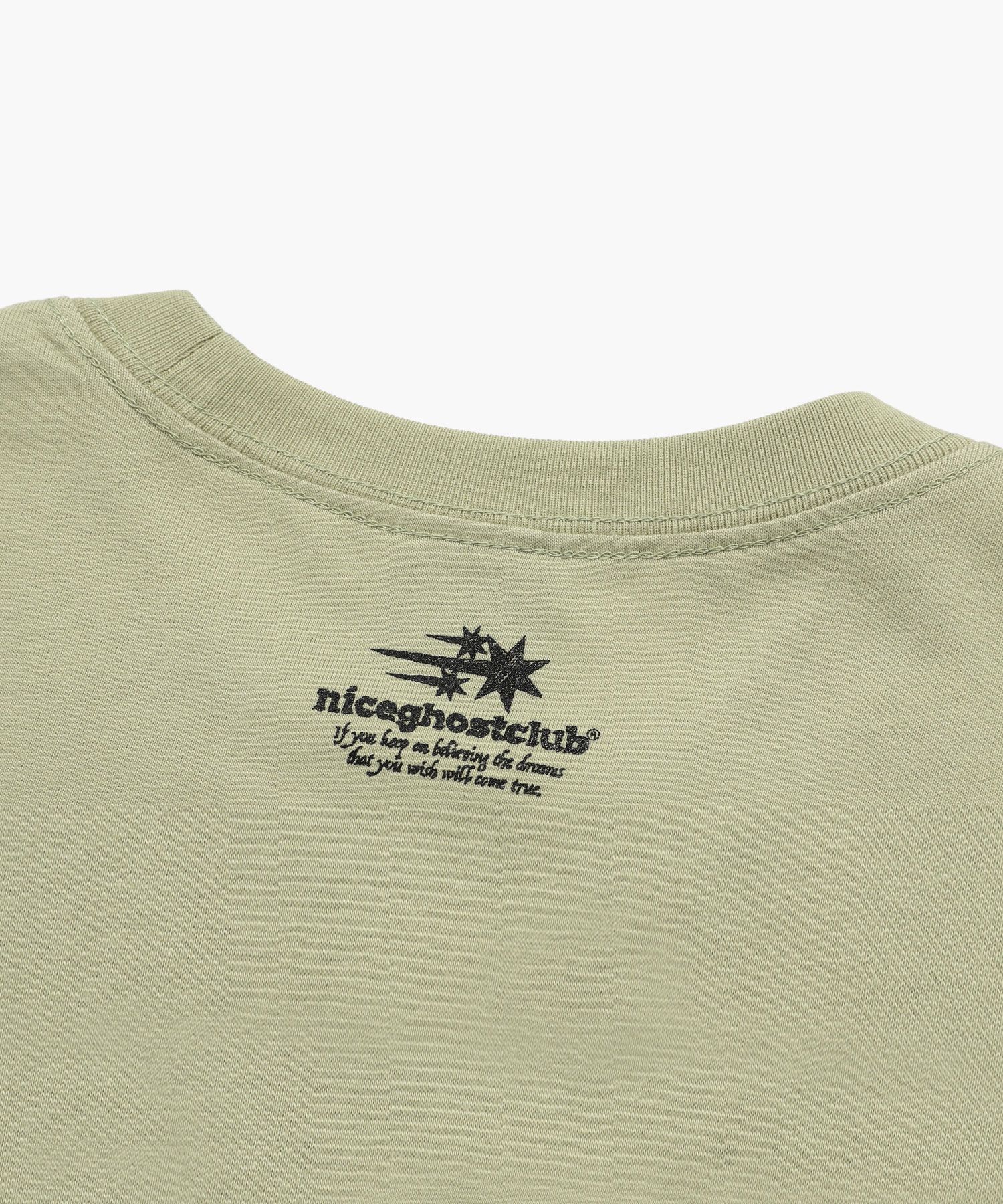 ☆NICE GHOST CLUB ☆ CRUMPLED POSTER T-SHIRT Nice ghost club | LINE SHOPPING