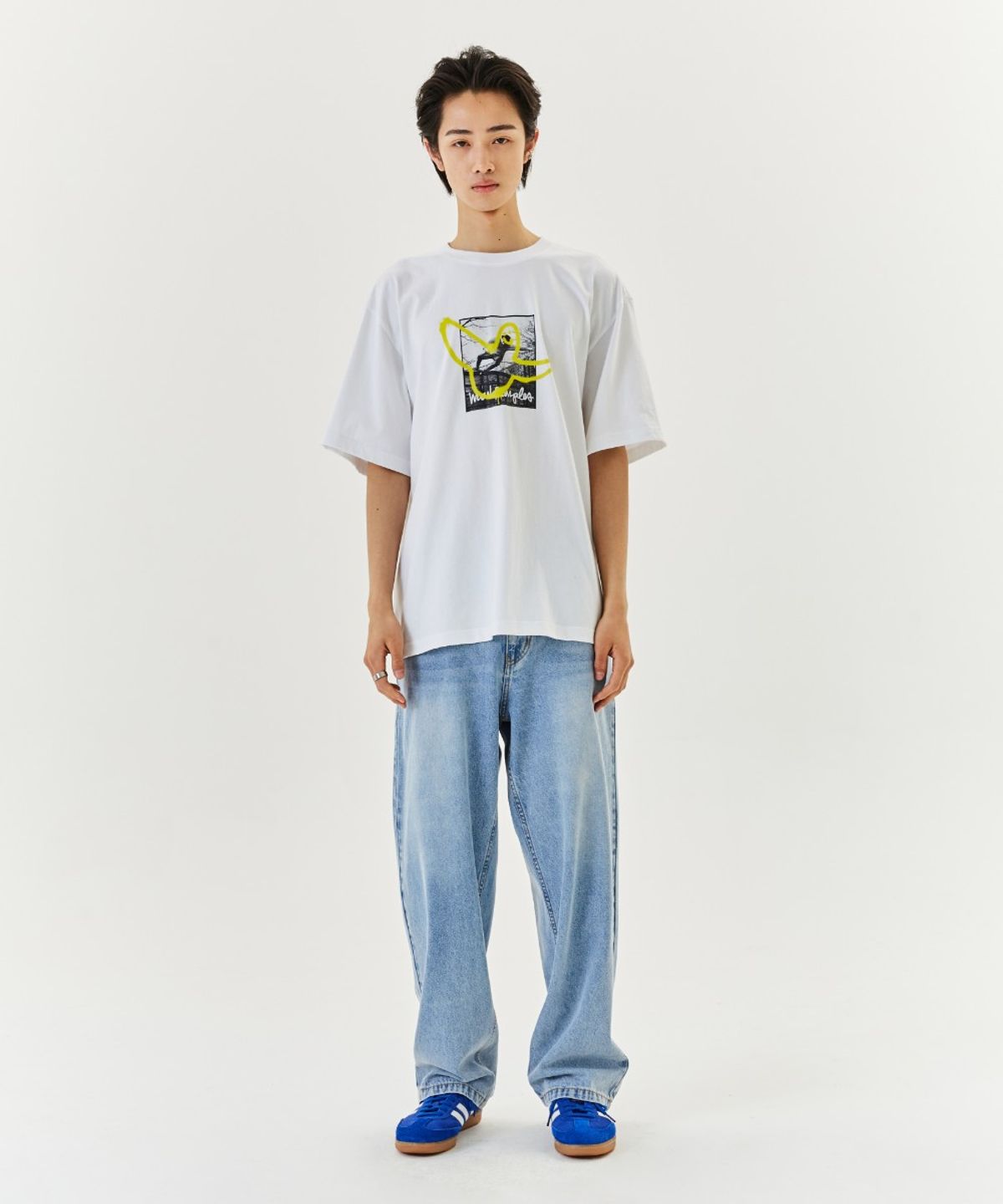 마크곤잘레스(MARK GONZALES) CHILDHOOD GRAPHIC T-SHIRT - WHITE