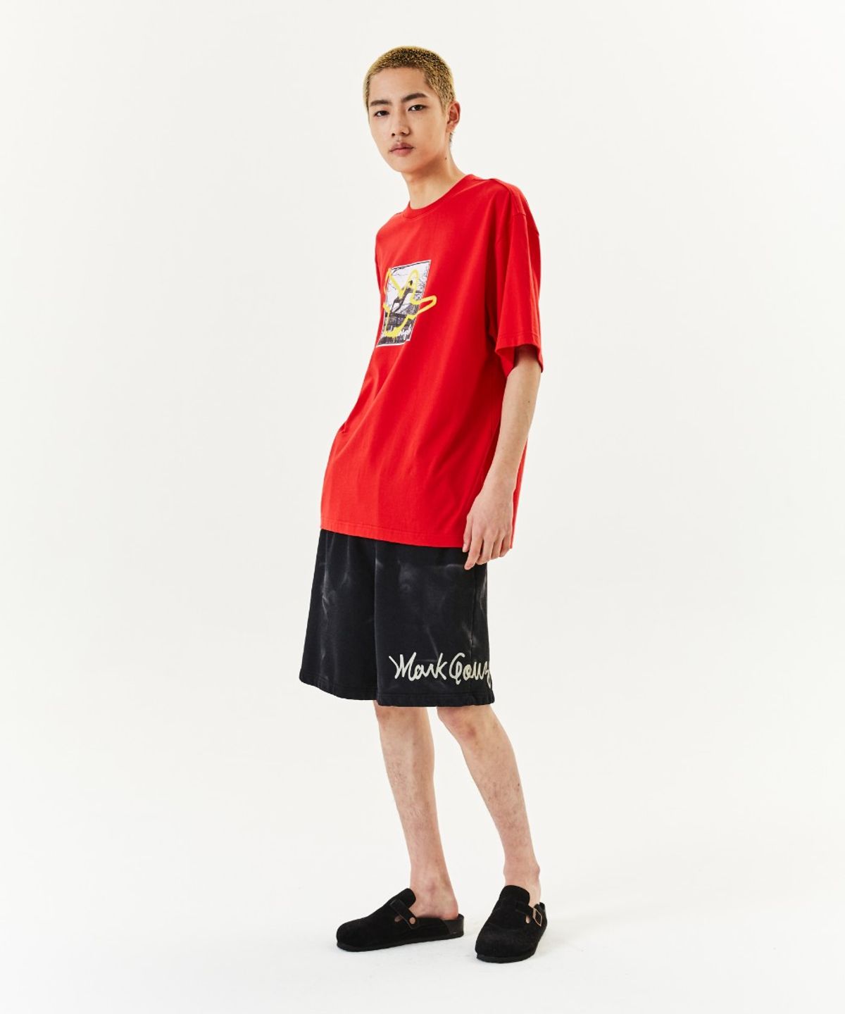 마크곤잘레스(MARK GONZALES) CHILDHOOD GRAPHIC T-SHIRT - RED