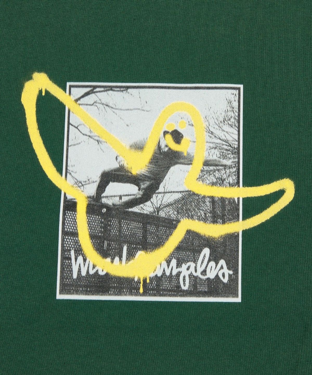 마크곤잘레스(MARK GONZALES) CHILDHOOD GRAPHIC T-SHIRT - D/GREEN