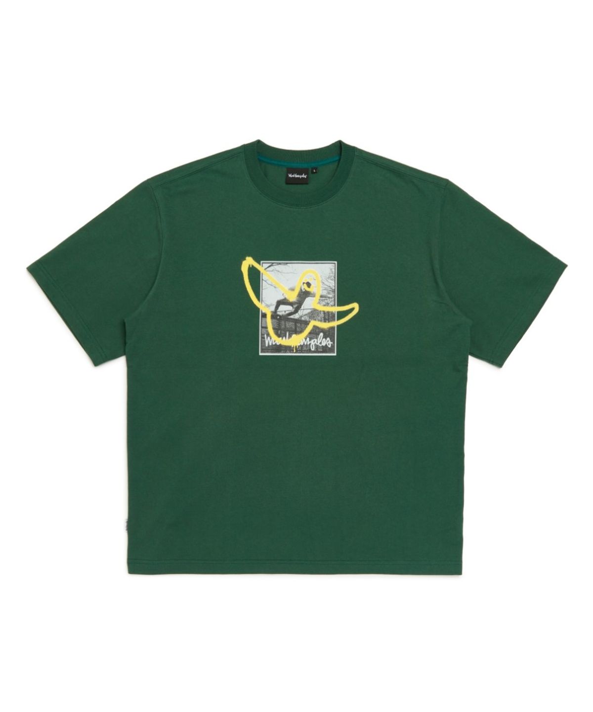마크곤잘레스(MARK GONZALES) CHILDHOOD GRAPHIC T-SHIRT - D/GREEN