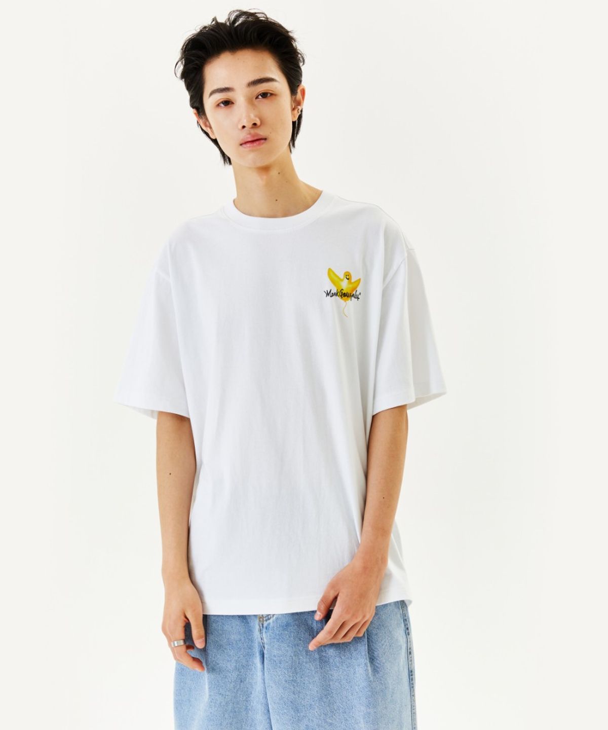 마크곤잘레스(MARK GONZALES) BALLOON ANGEL GRAPHIC T-SHIRT - WHITE
